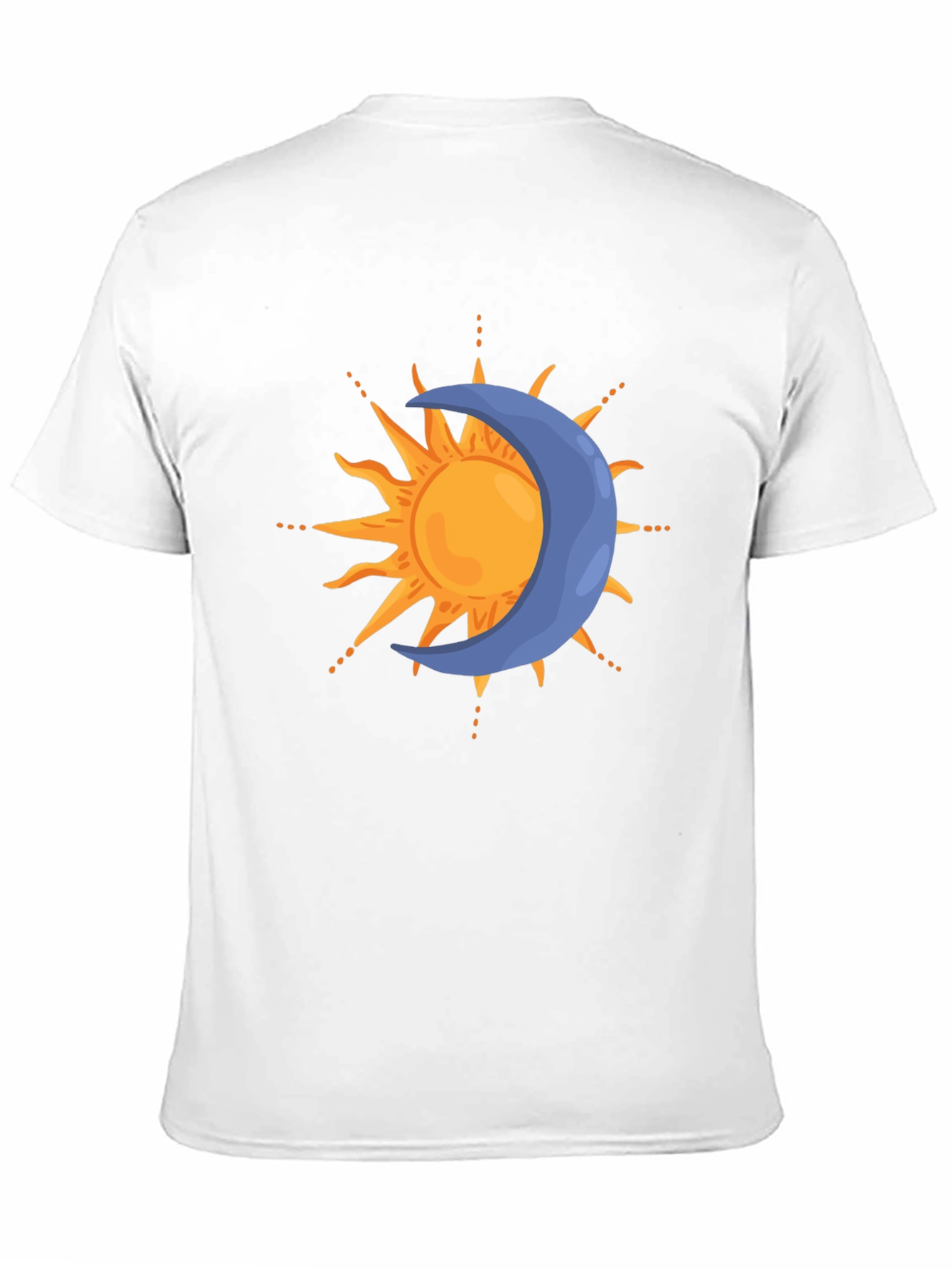 Celestial Sun & Moon Graphic Tee - Black