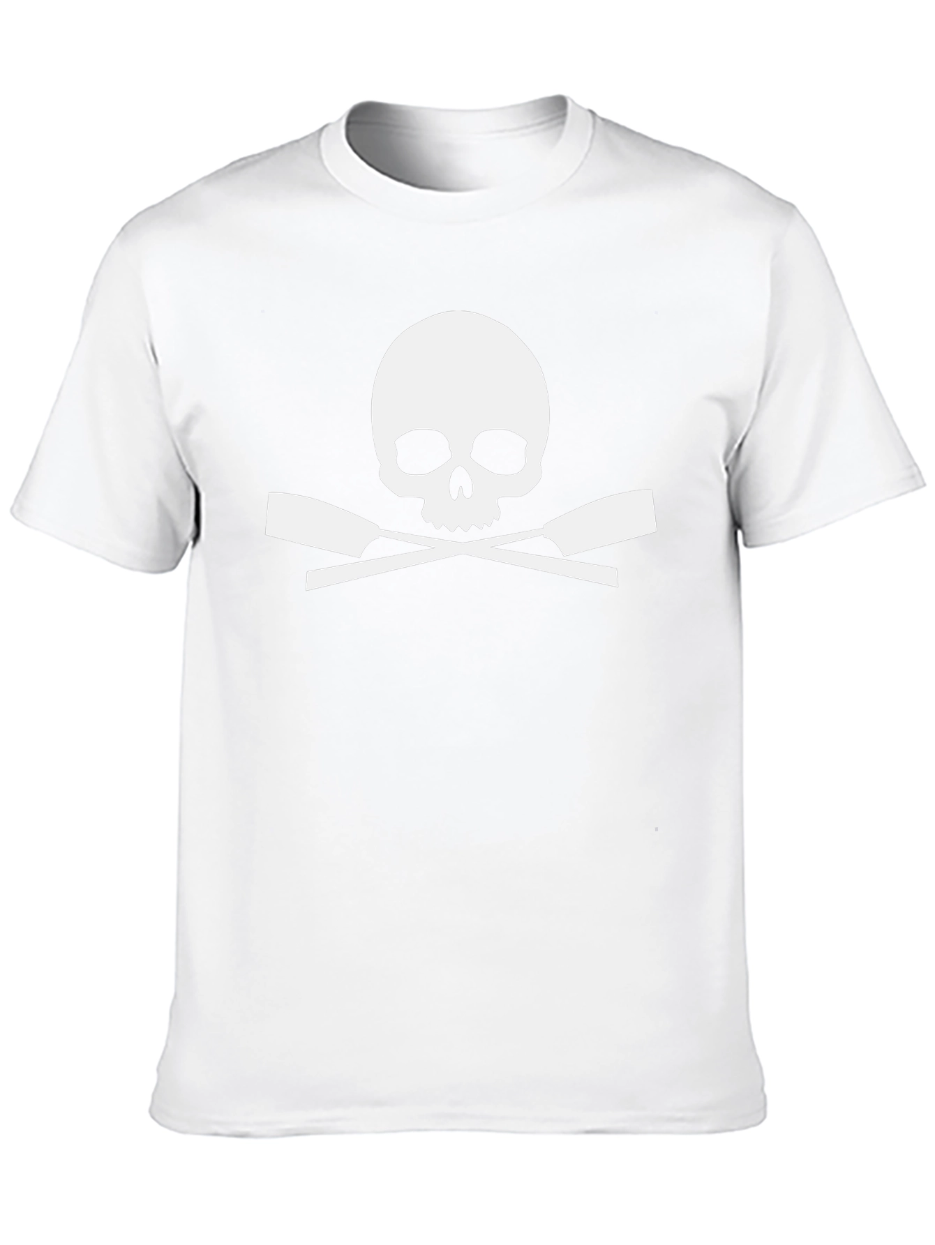 Skull & Crossed Oars Black T-Shirt