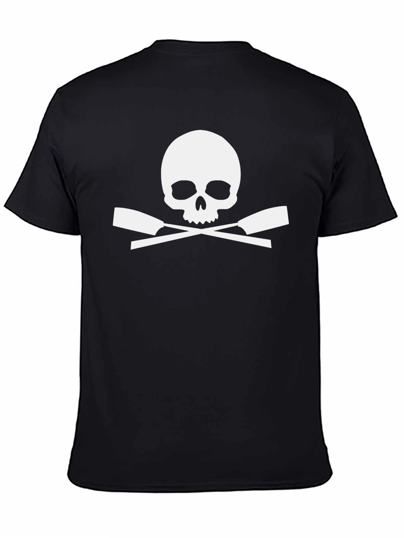 Skull & Crossed Oars Black T-Shirt