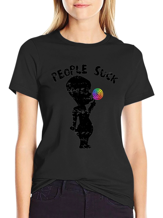 People Suck Lollipop Graphic Tee