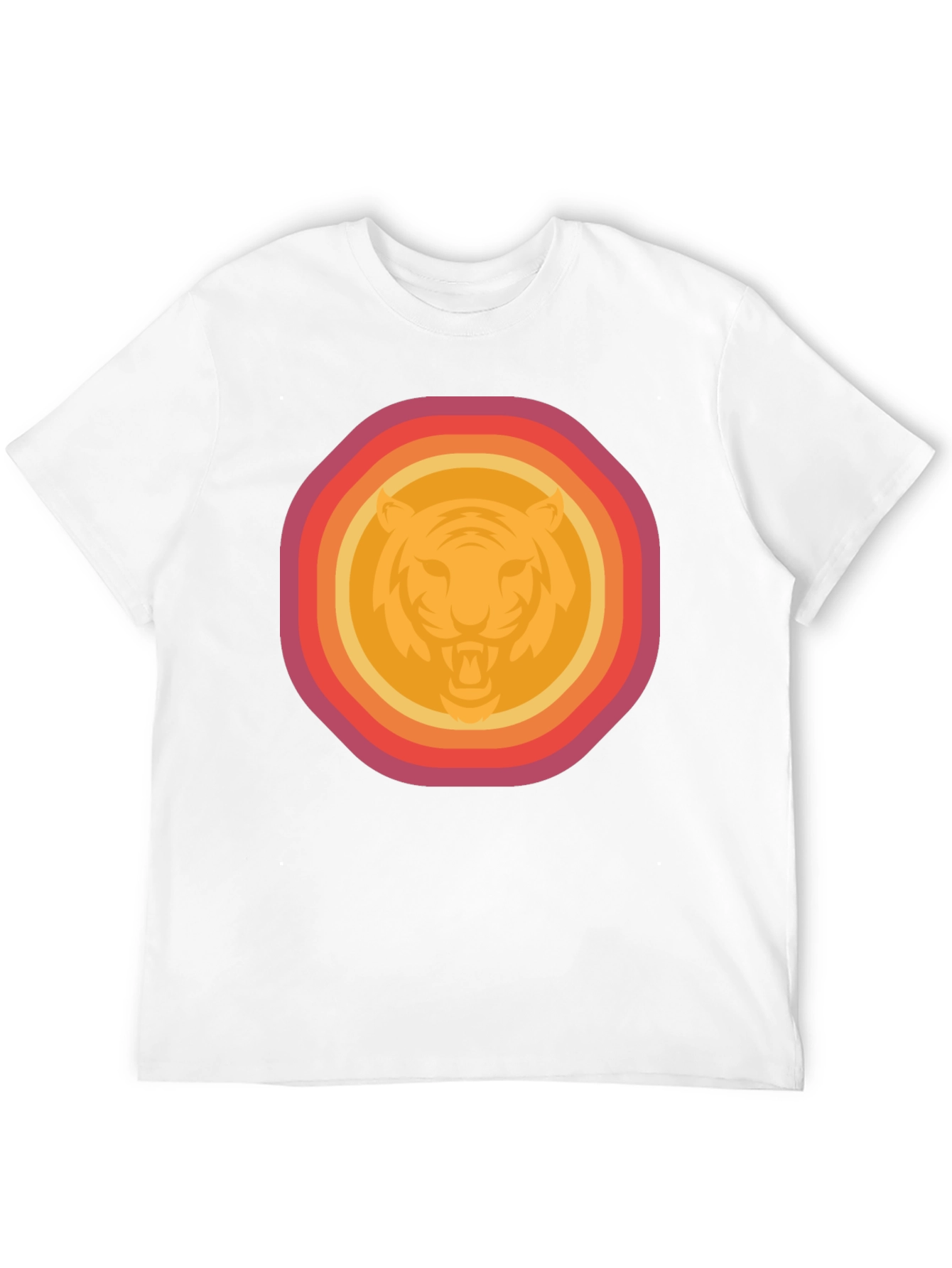 Retro Tiger Graphic Tee - Mens Black T-Shirt