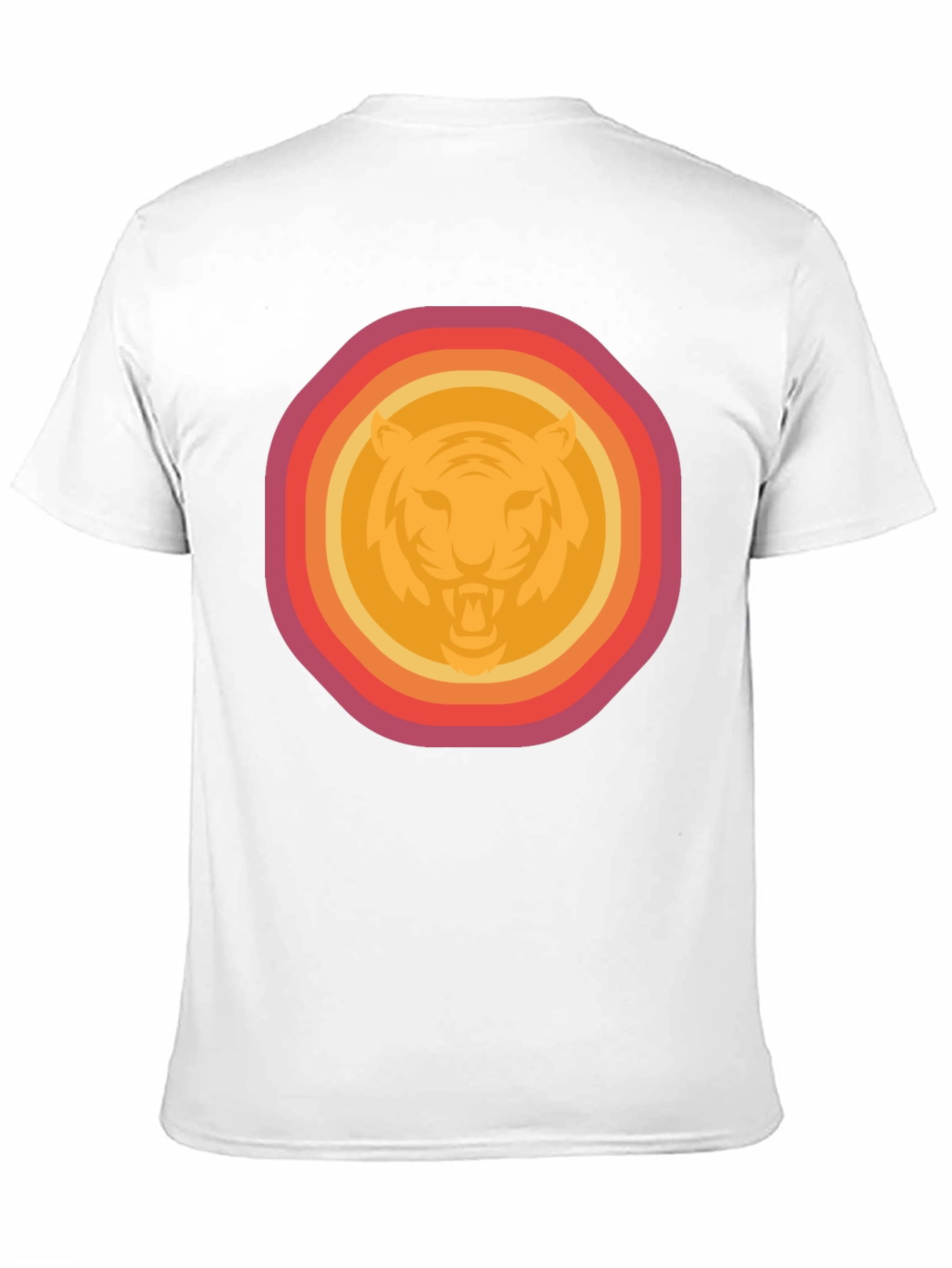 Retro Tiger Graphic Tee - Mens Black T-Shirt