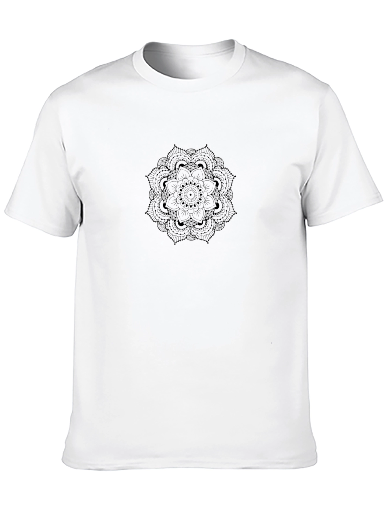 Black Mandala T-Shirt - Classic Comfort