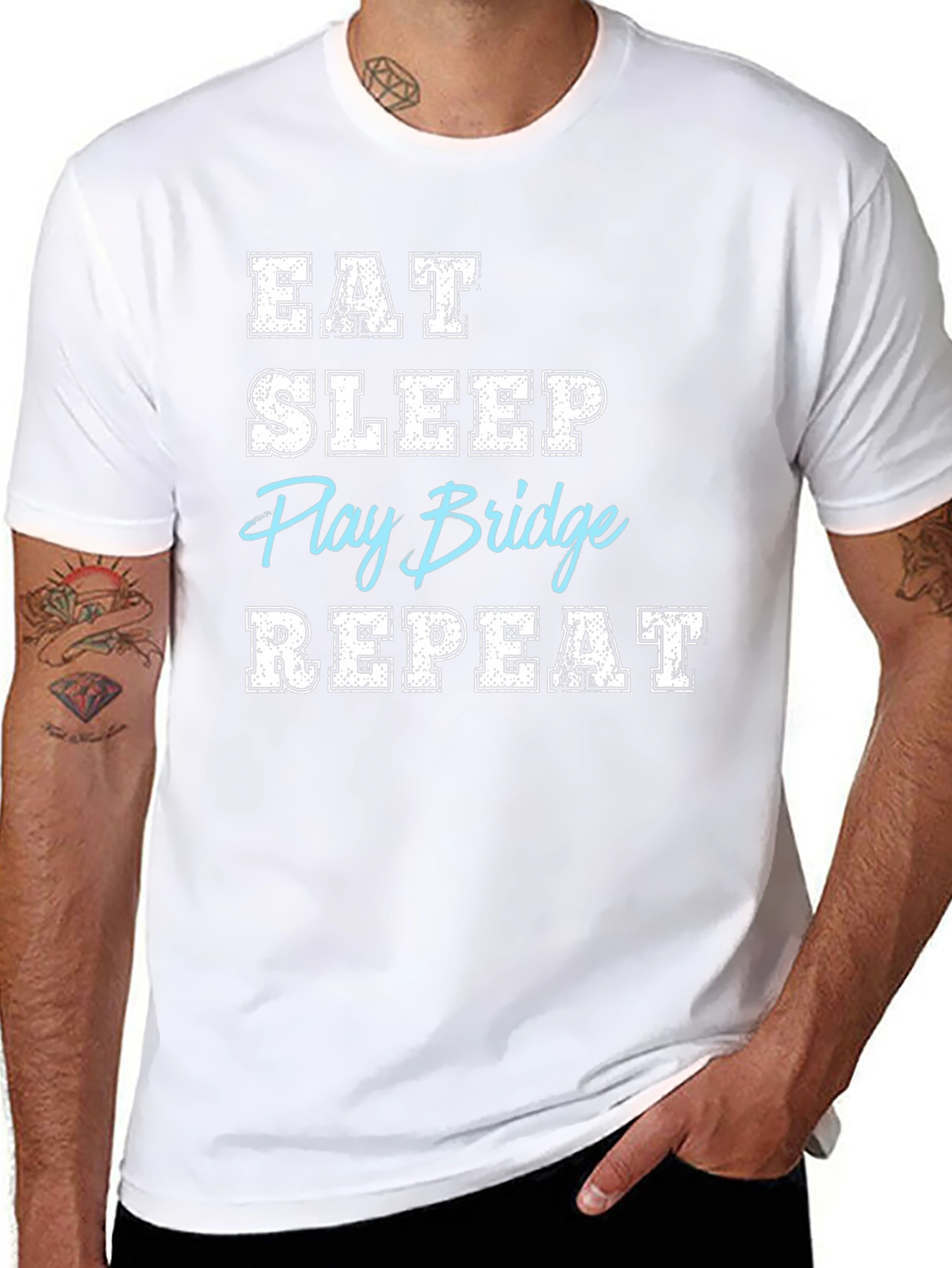 Eat Sleep Play Bridge Repeat T-Shirt