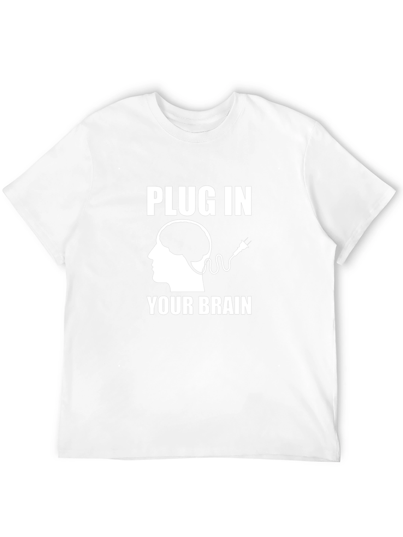 Plug In Your Brain Graphic Tee - Unisex T-Shirt