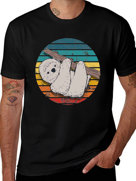 Retro Sloth T-Shirt - Hang Loose