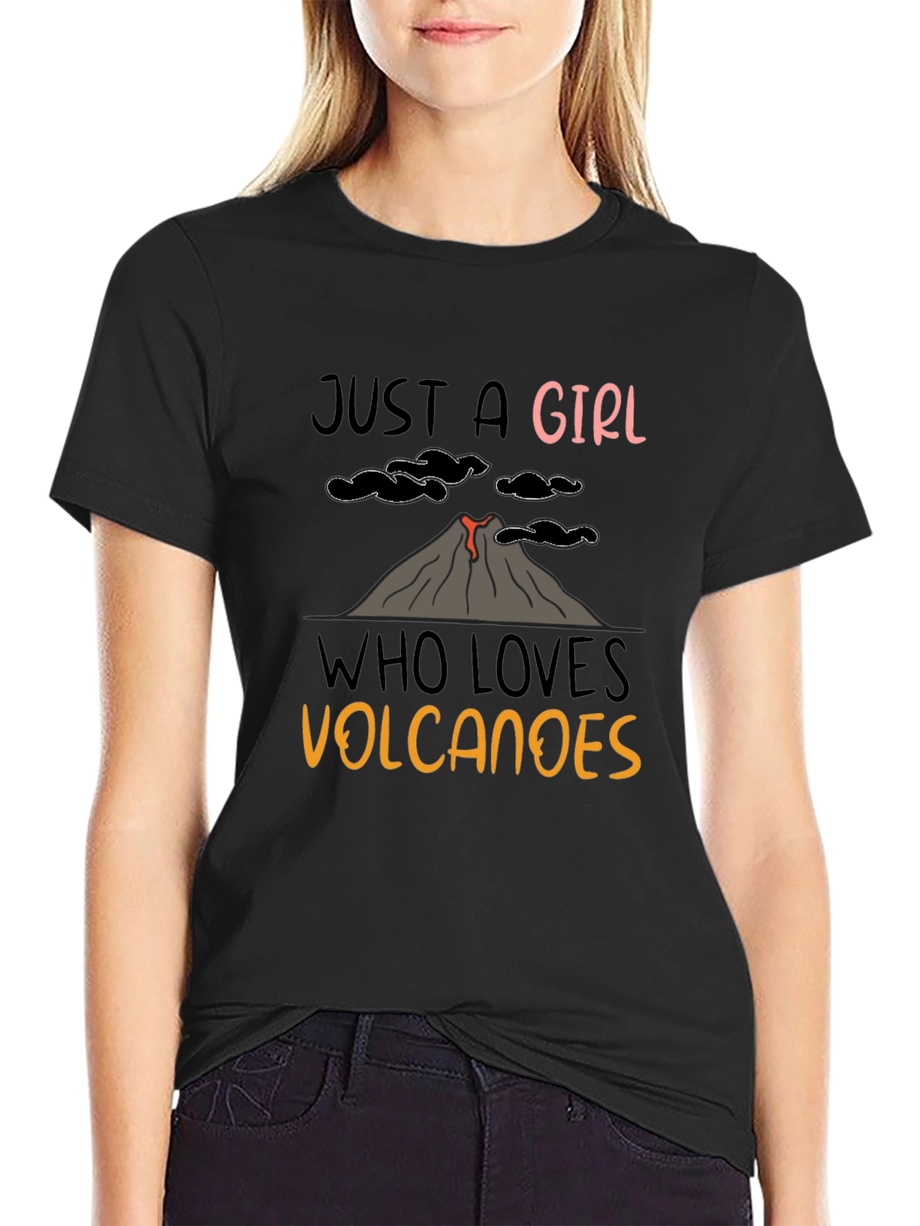 Just A Girl Who Loves Volcanoes T-Shirt