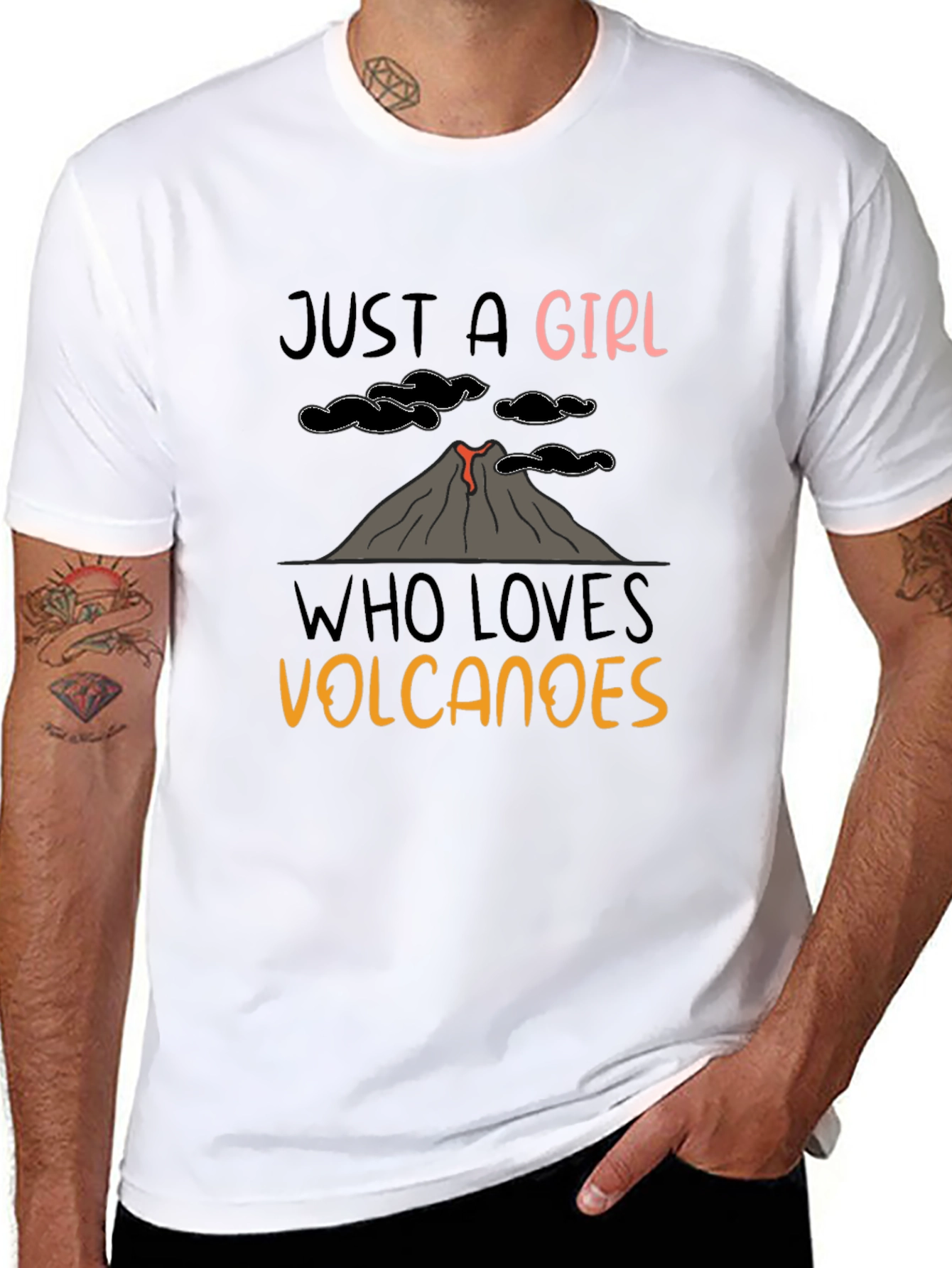 Just A Girl Who Loves Volcanoes T-Shirt