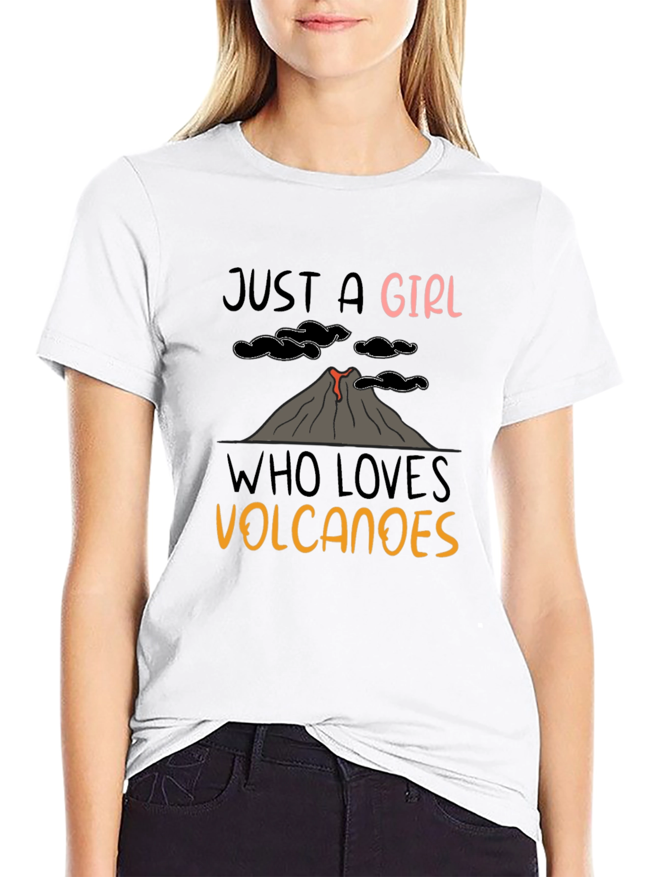 Just A Girl Who Loves Volcanoes T-Shirt