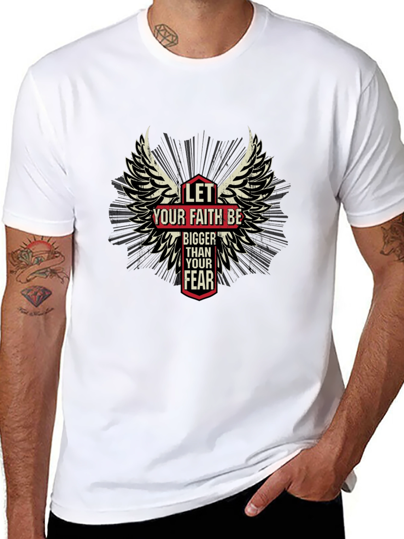 Faith Over Fear Graphic Tee - Christian Inspired T-Shirt