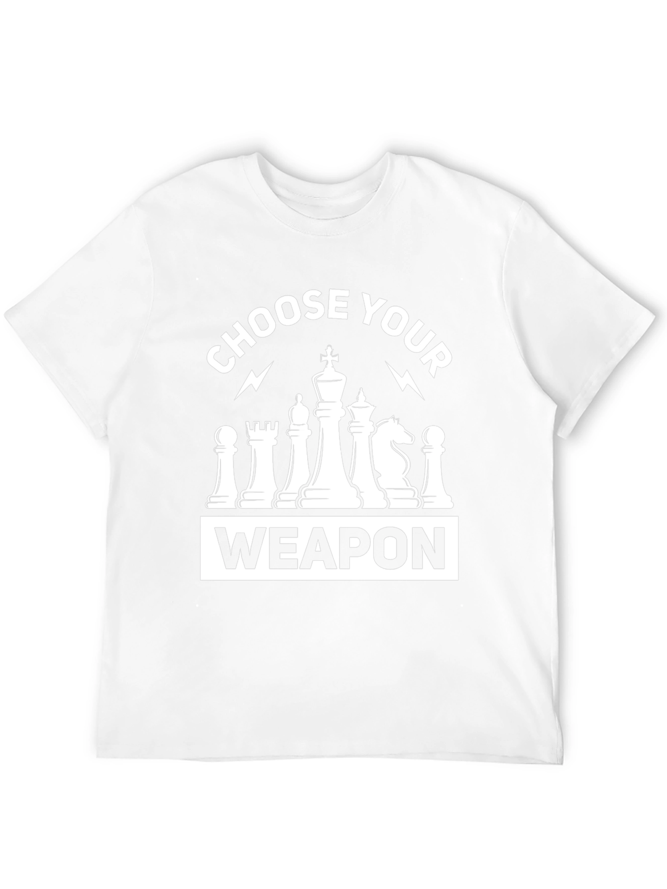 Choose Your Weapon Chess T-Shirt - Black