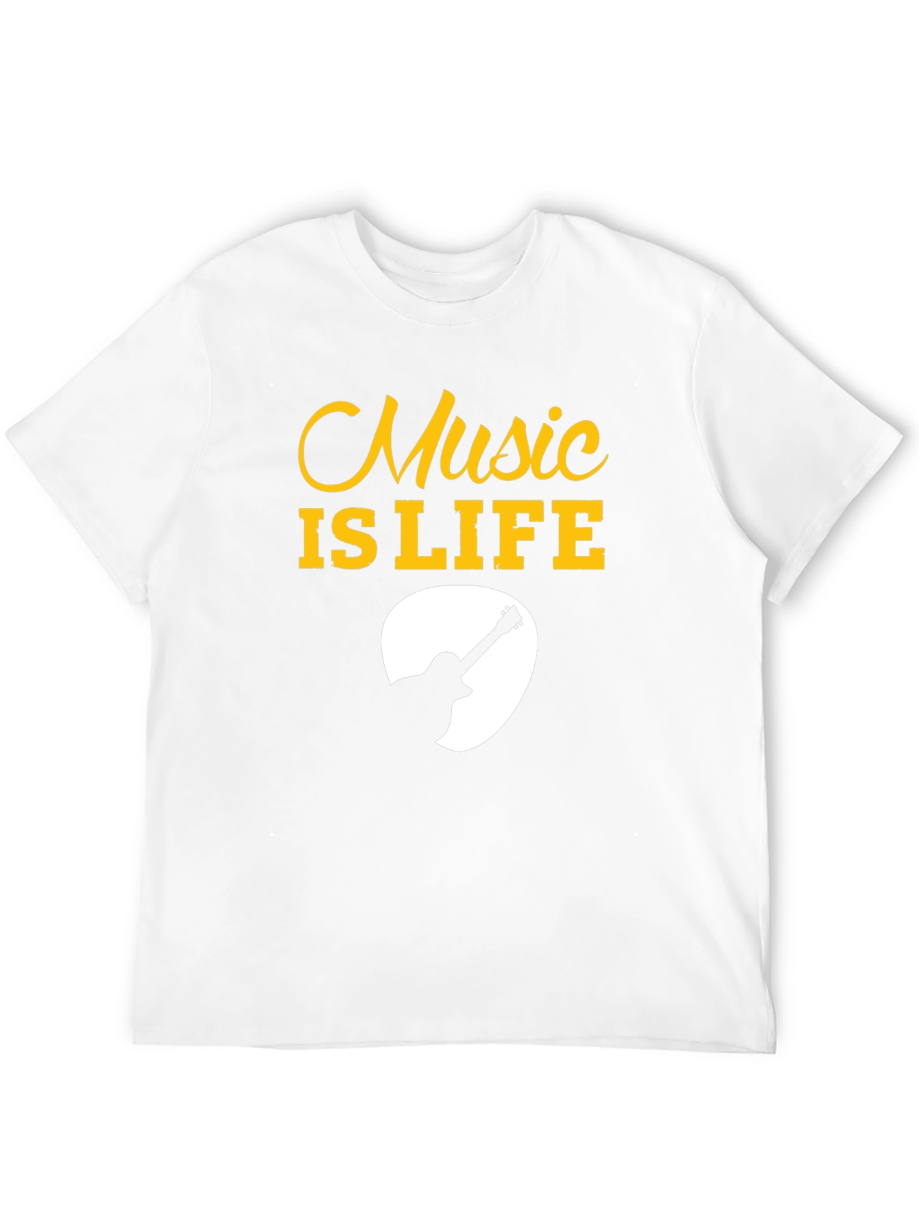 Music is Life Guitar Pick Graphic Tee