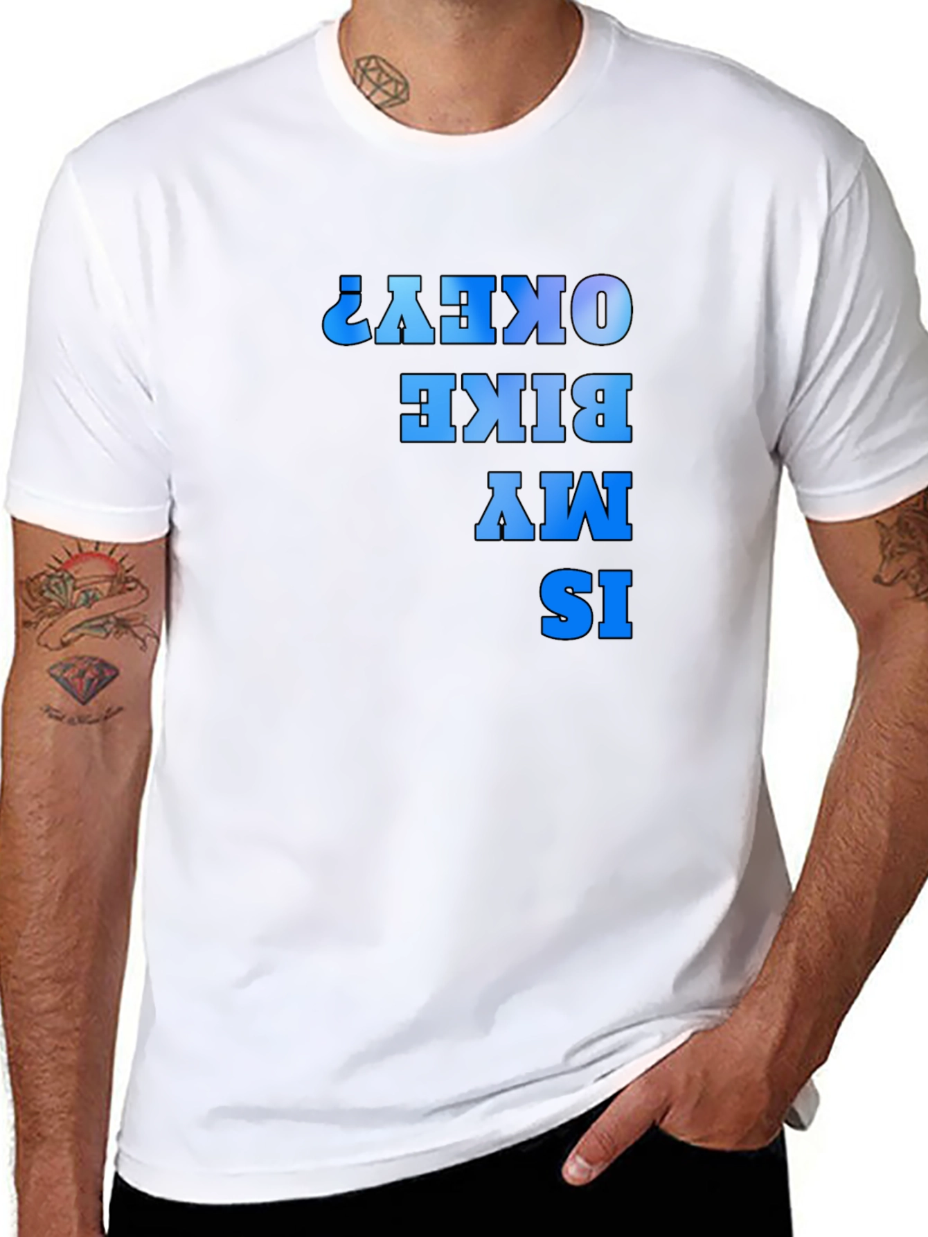 Funny Bike T-Shirt - Is My Bike Okay?