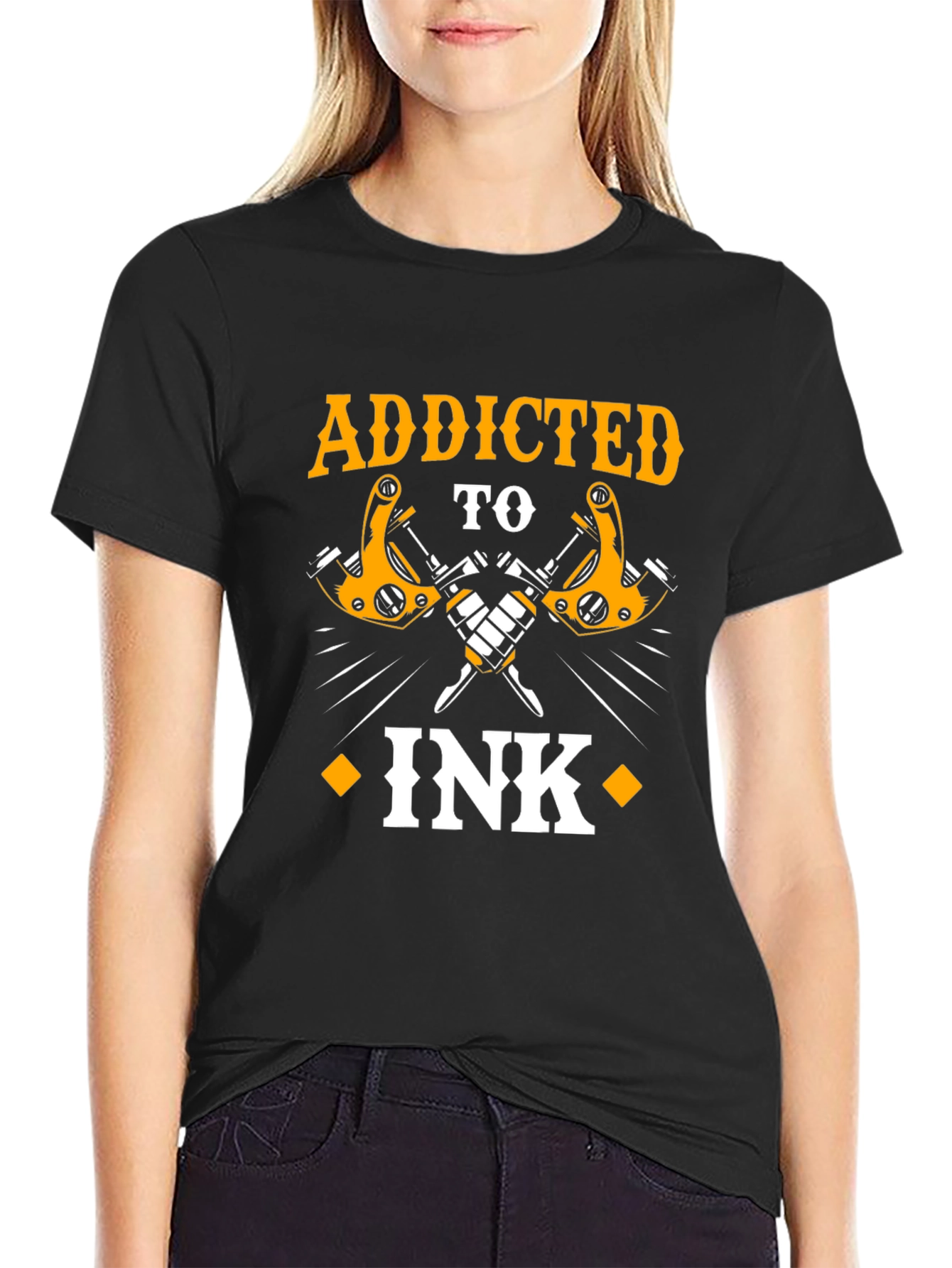 Addicted to Ink Tattoo T-Shirt - Bold Graphic Tee