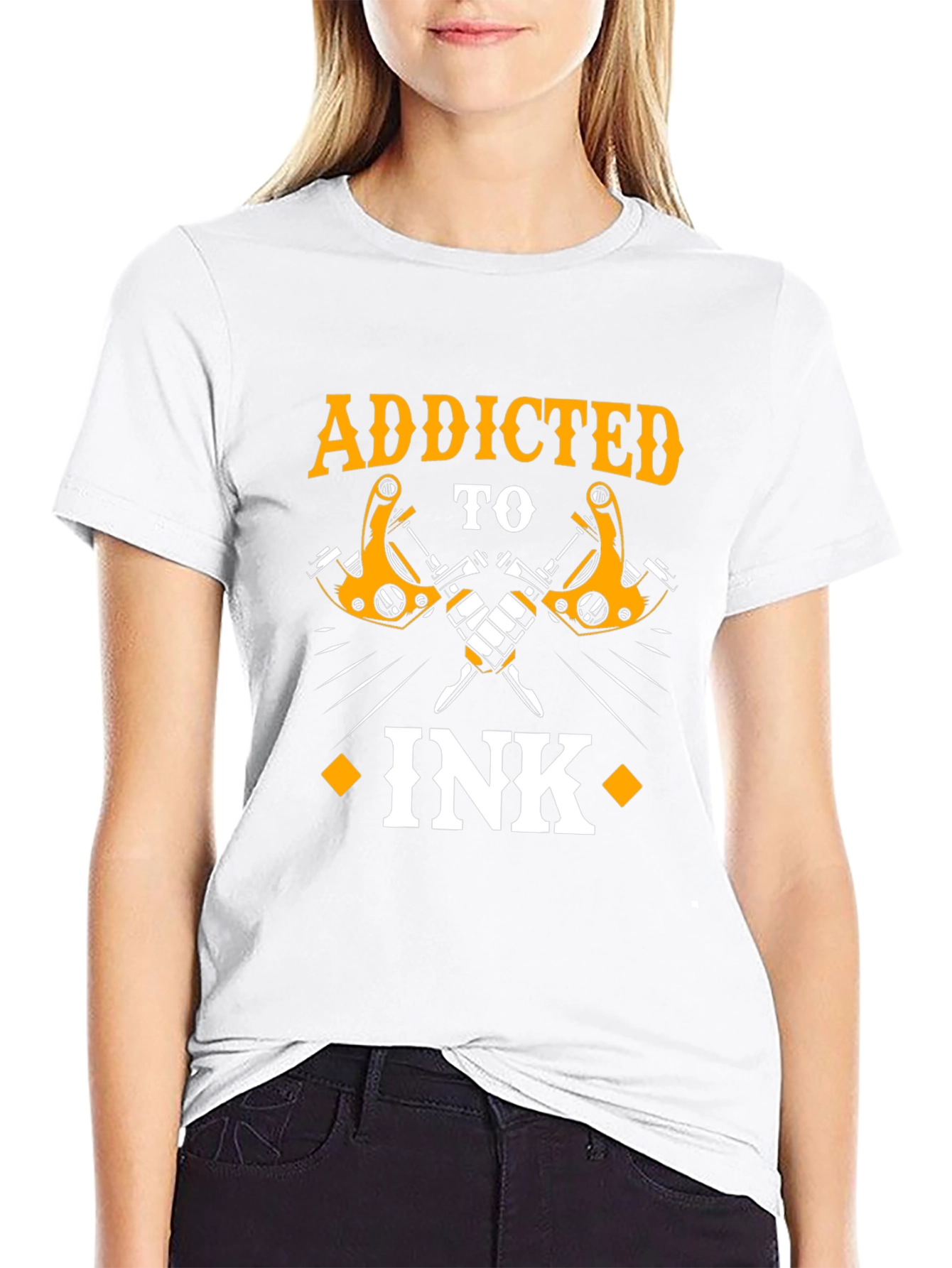 Addicted to Ink Tattoo T-Shirt - Bold Graphic Tee