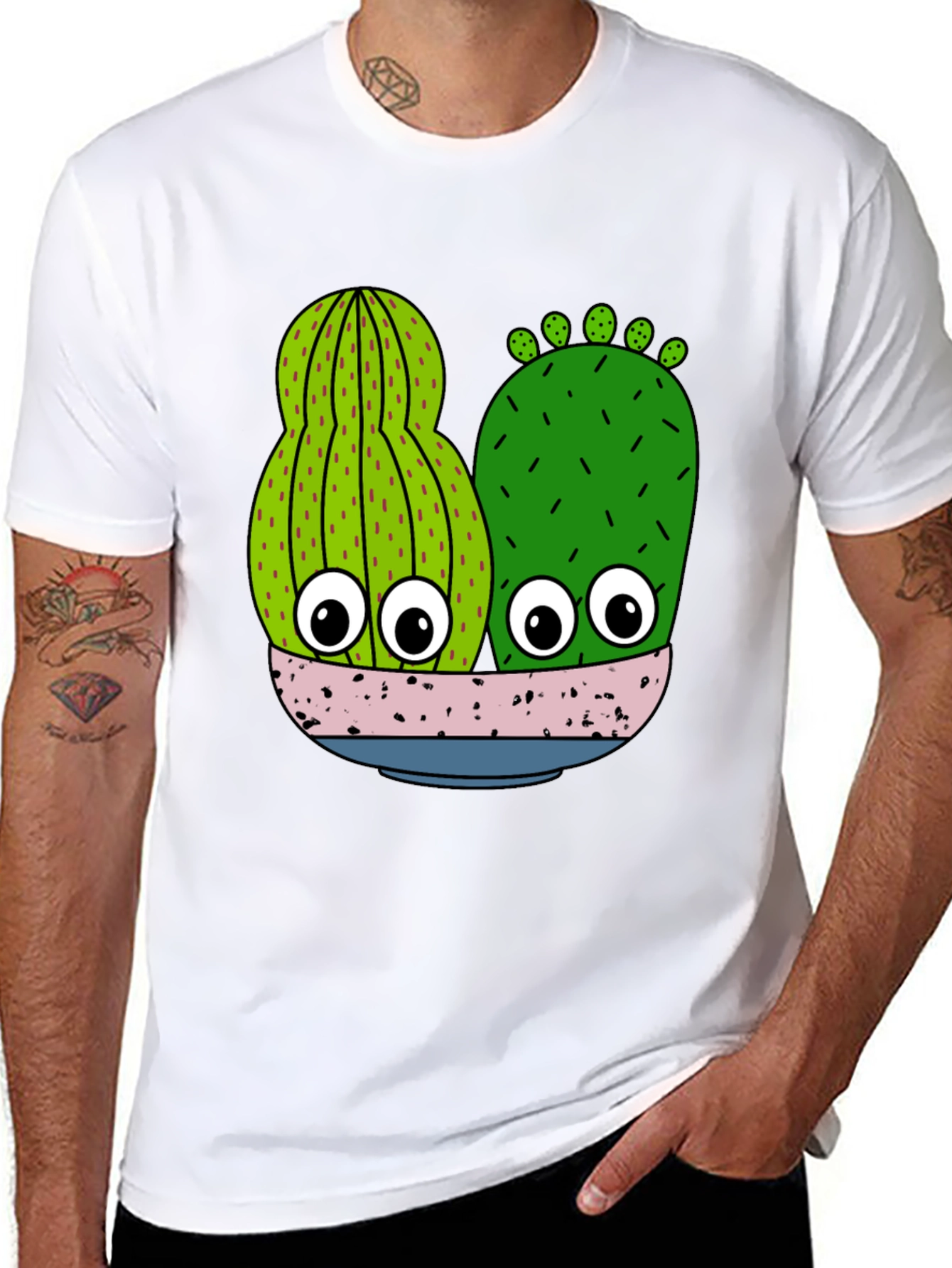 Funny Cactus Graphic T-Shirt - Novelty Plant Lover Tee