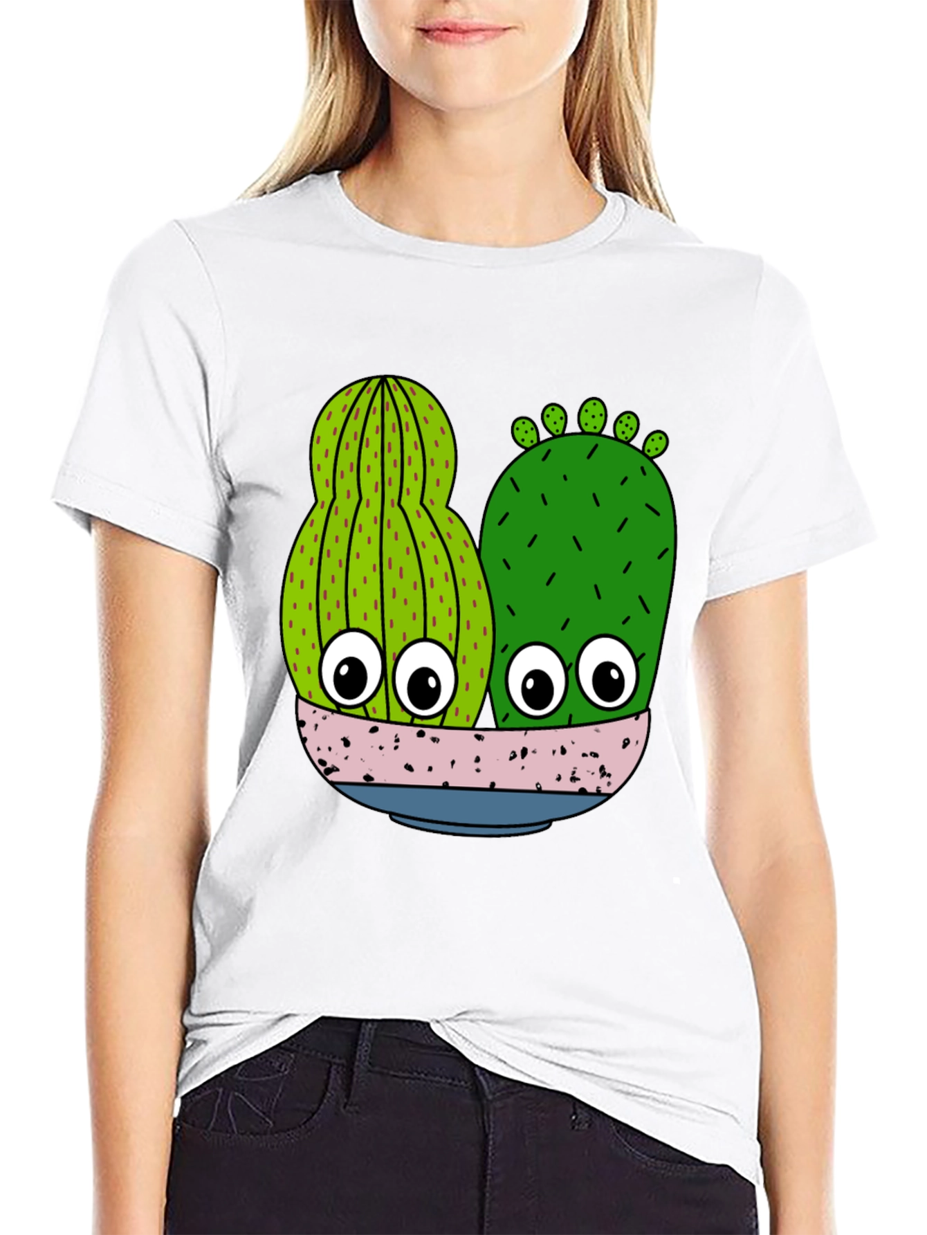 Funny Cactus Graphic T-Shirt - Novelty Plant Lover Tee