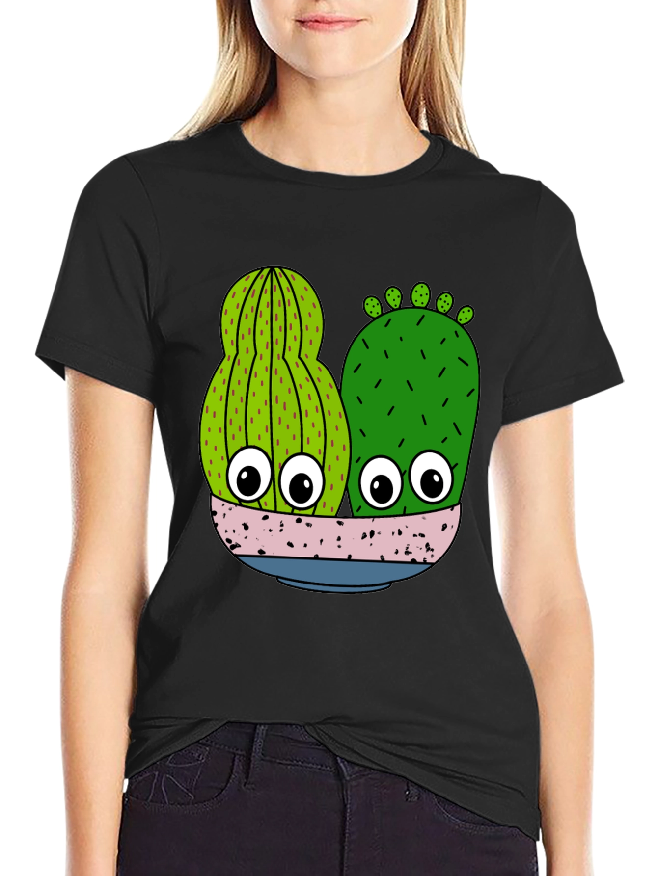 Funny Cactus Graphic T-Shirt - Novelty Plant Lover Tee