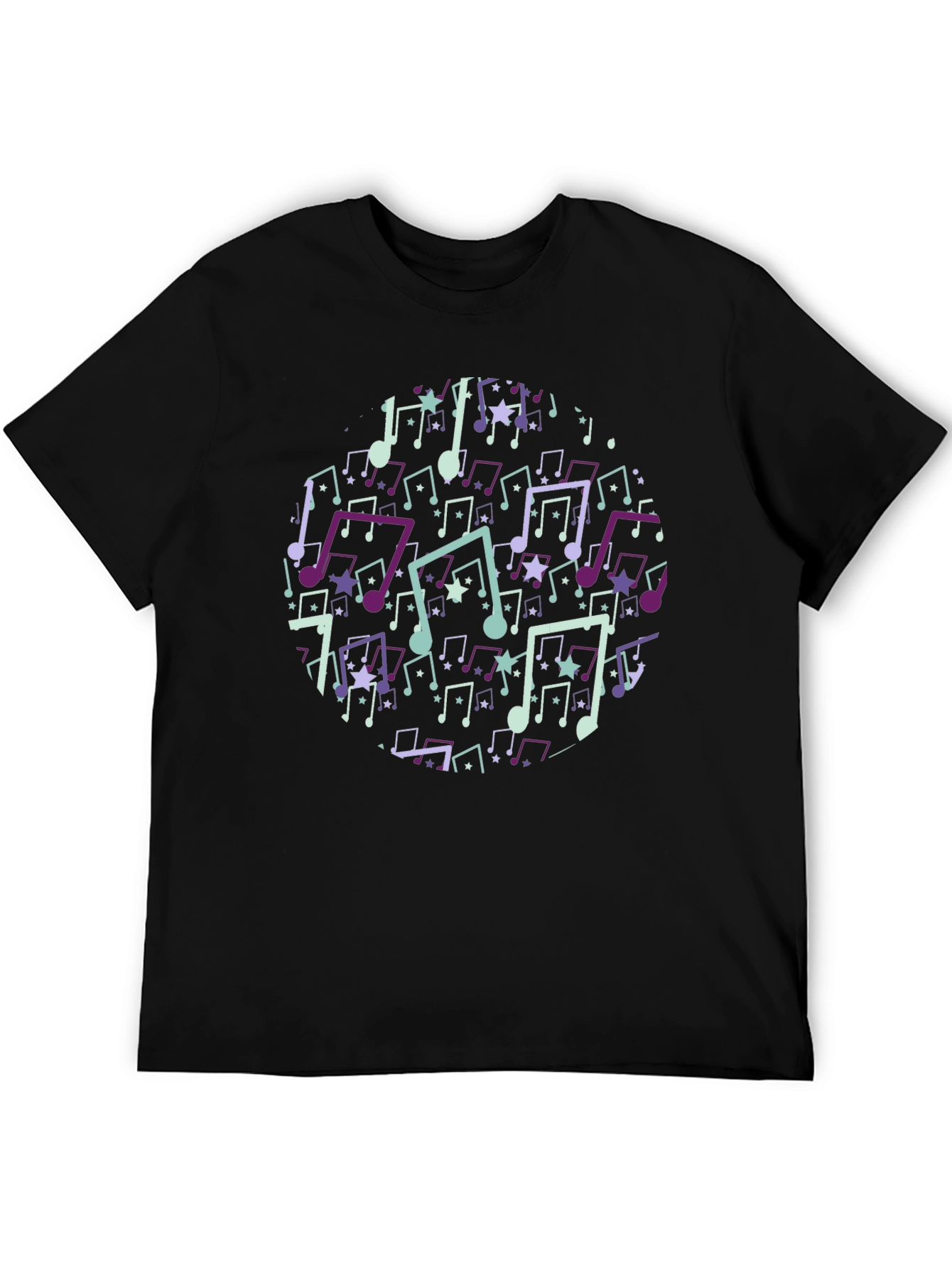 Musical Note T-Shirt - Black Cotton Tee