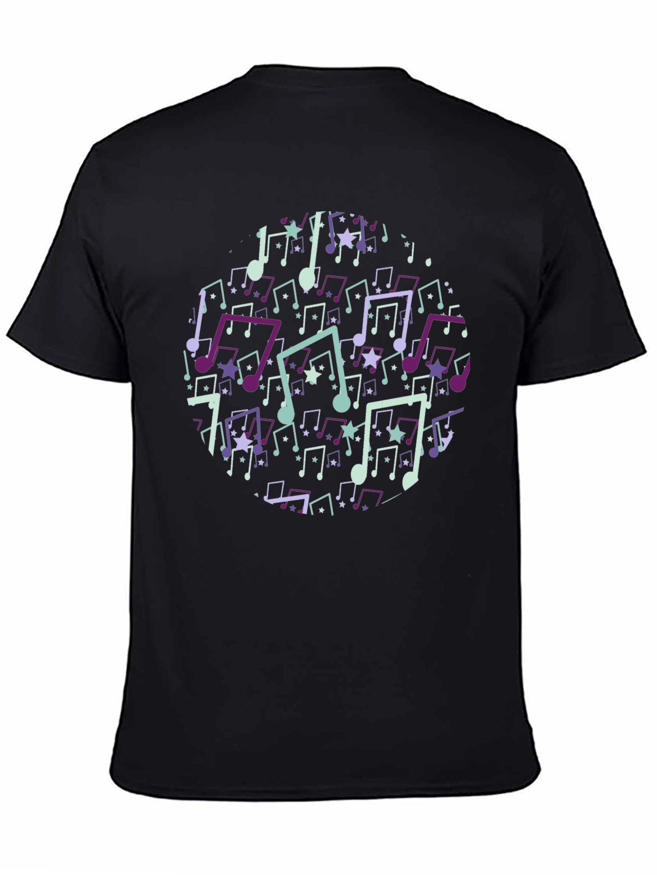 Musical Note T-Shirt - Black Cotton Tee