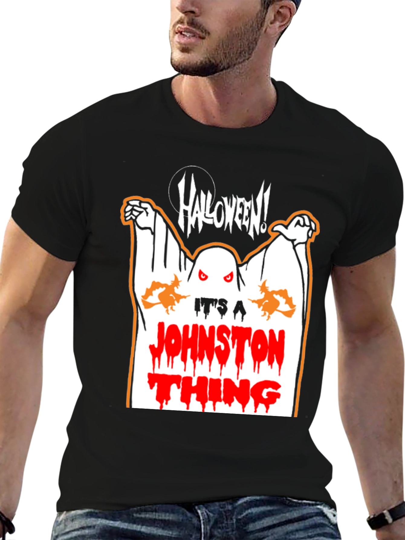 Halloween Johnston Thing Graphic T-Shirt