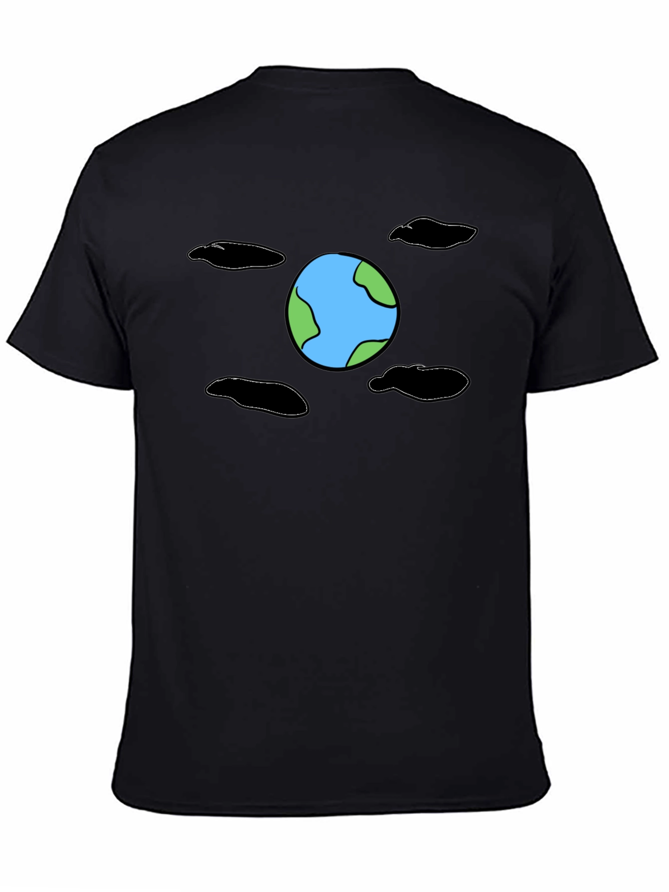 Earth Graphic Black T-Shirt