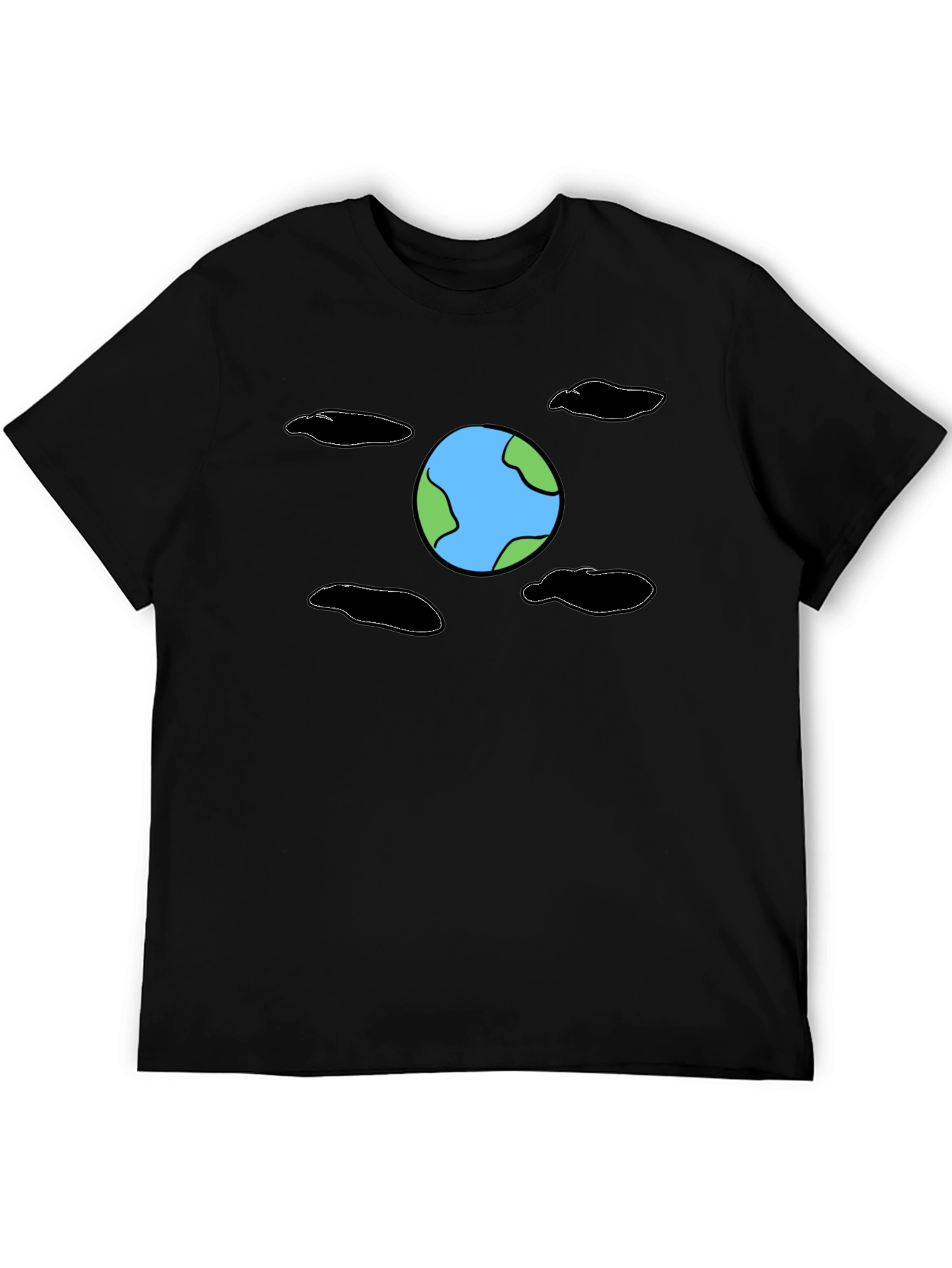 Earth Graphic Black T-Shirt