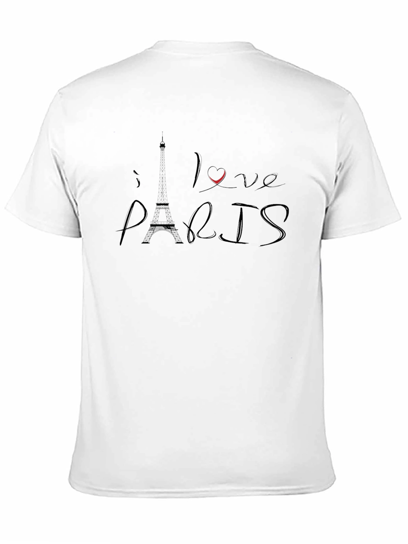 I Love Paris Black Graphic Tee