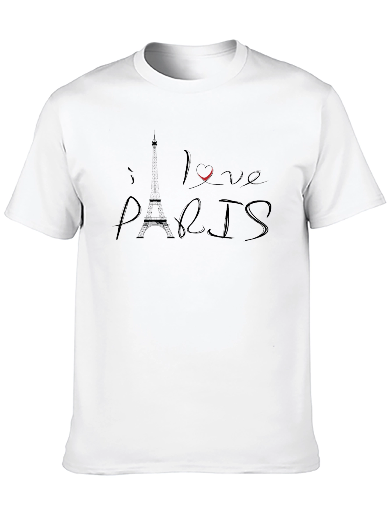 I Love Paris Black Graphic Tee