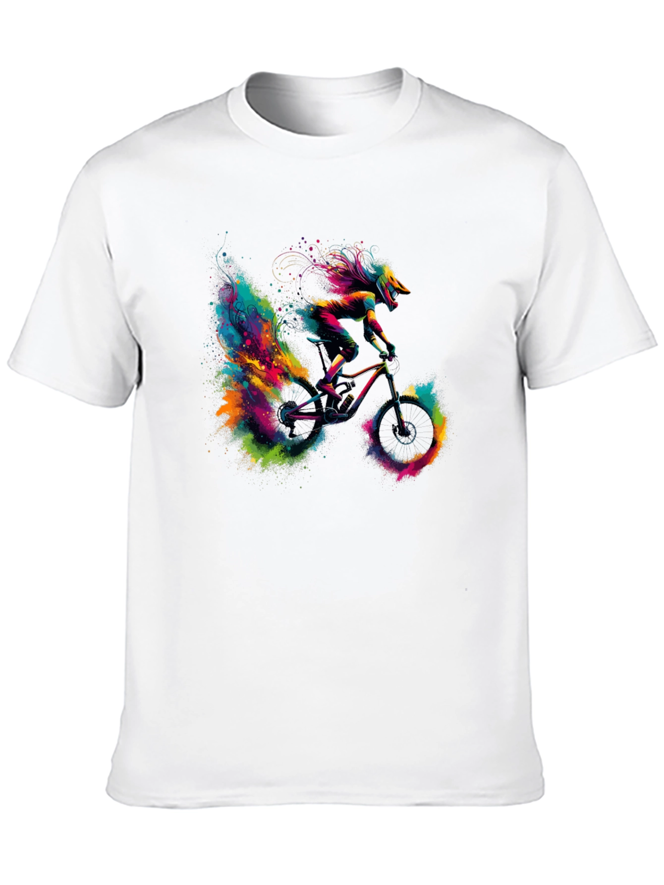 Colorful Mountain Bike T-Shirt