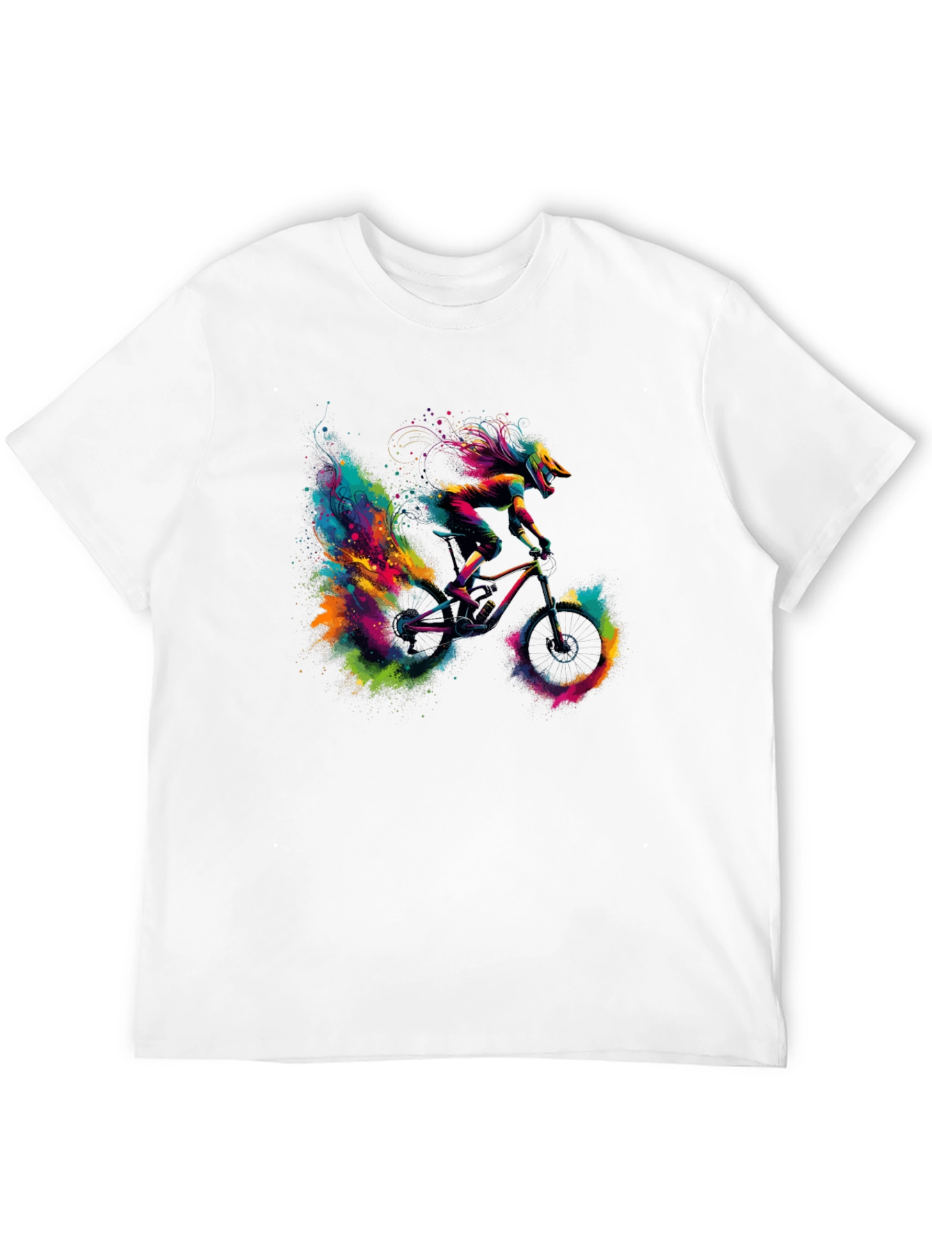 Colorful Mountain Bike T-Shirt