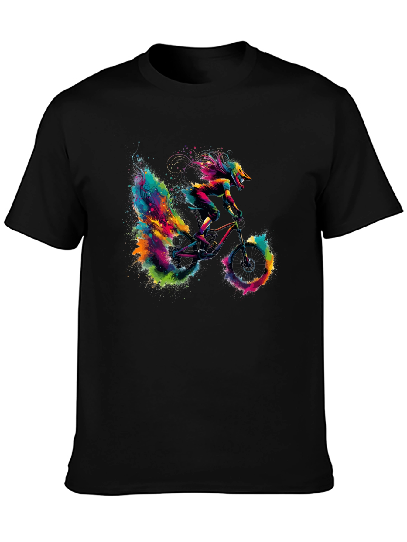Colorful Mountain Bike T-Shirt