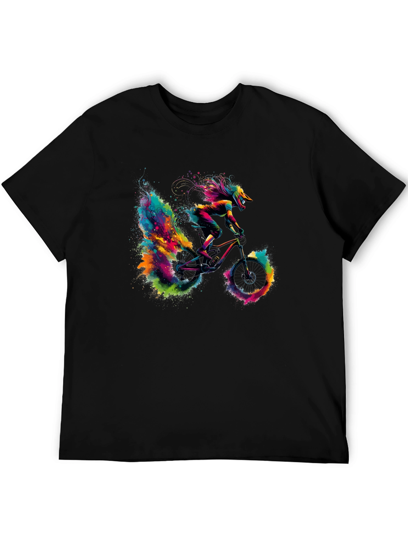 Colorful Mountain Bike T-Shirt