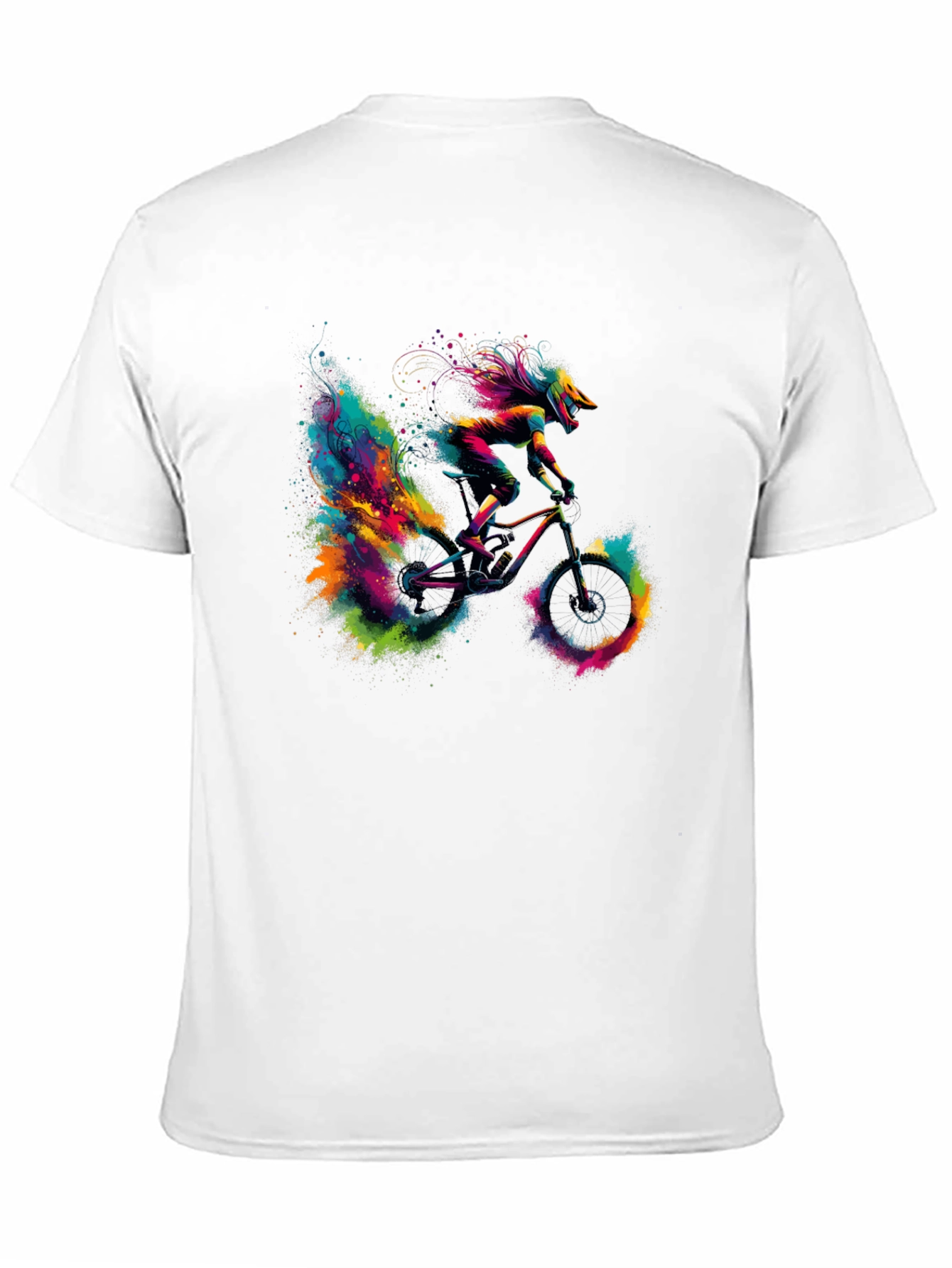 Colorful Mountain Bike T-Shirt