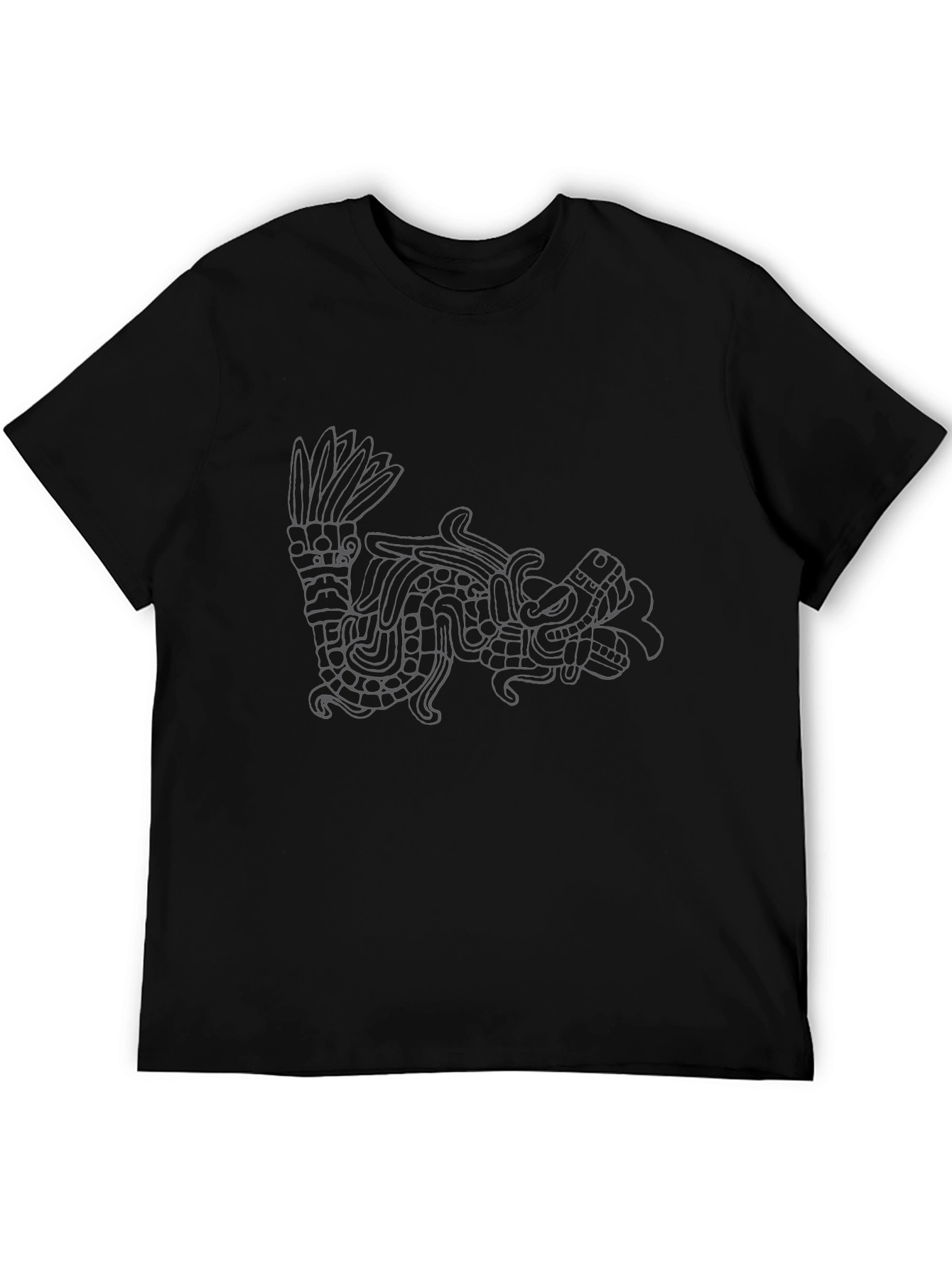 Aztec Serpent Graphic Print T-Shirt