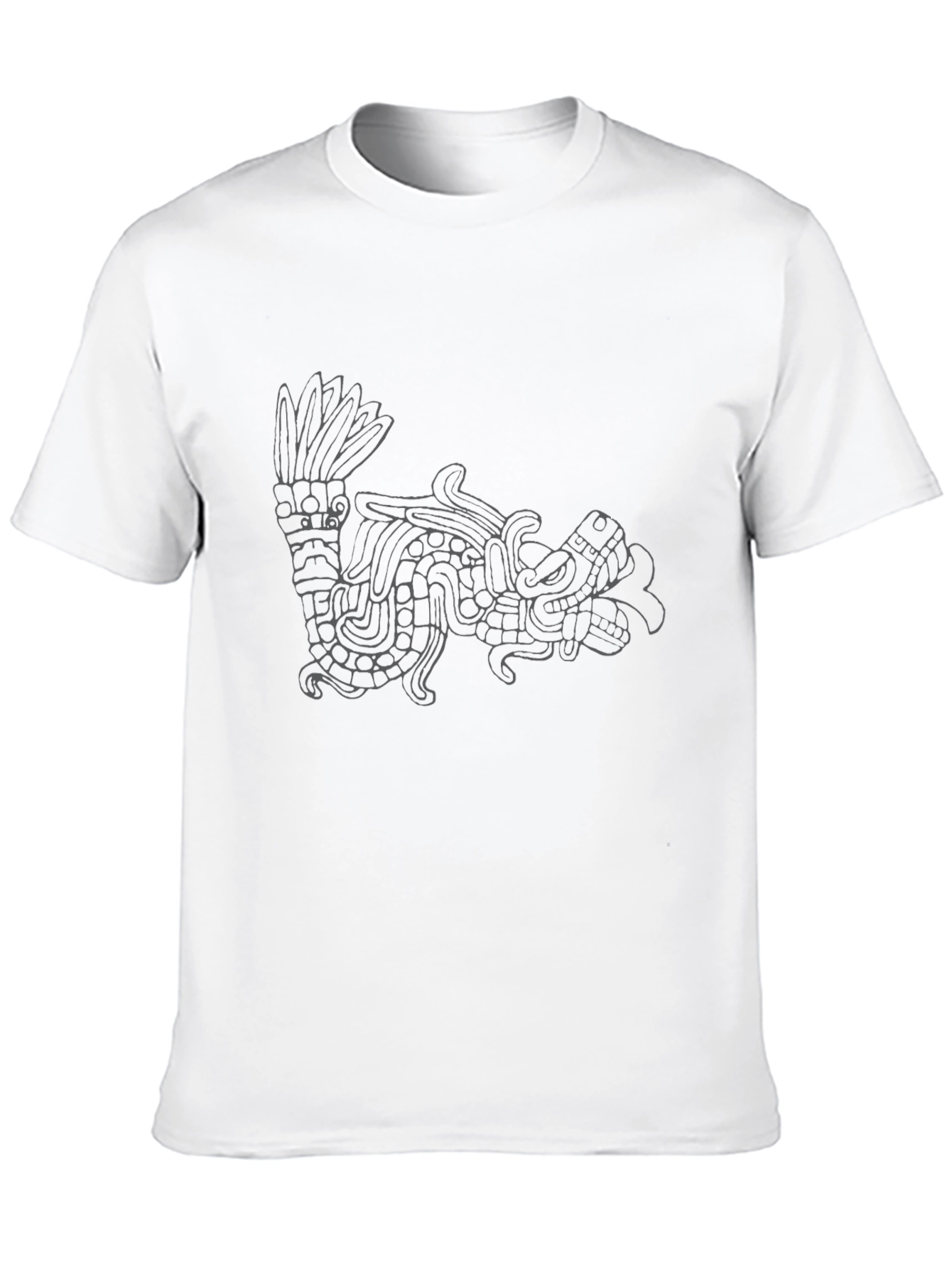 Aztec Serpent Graphic Print T-Shirt