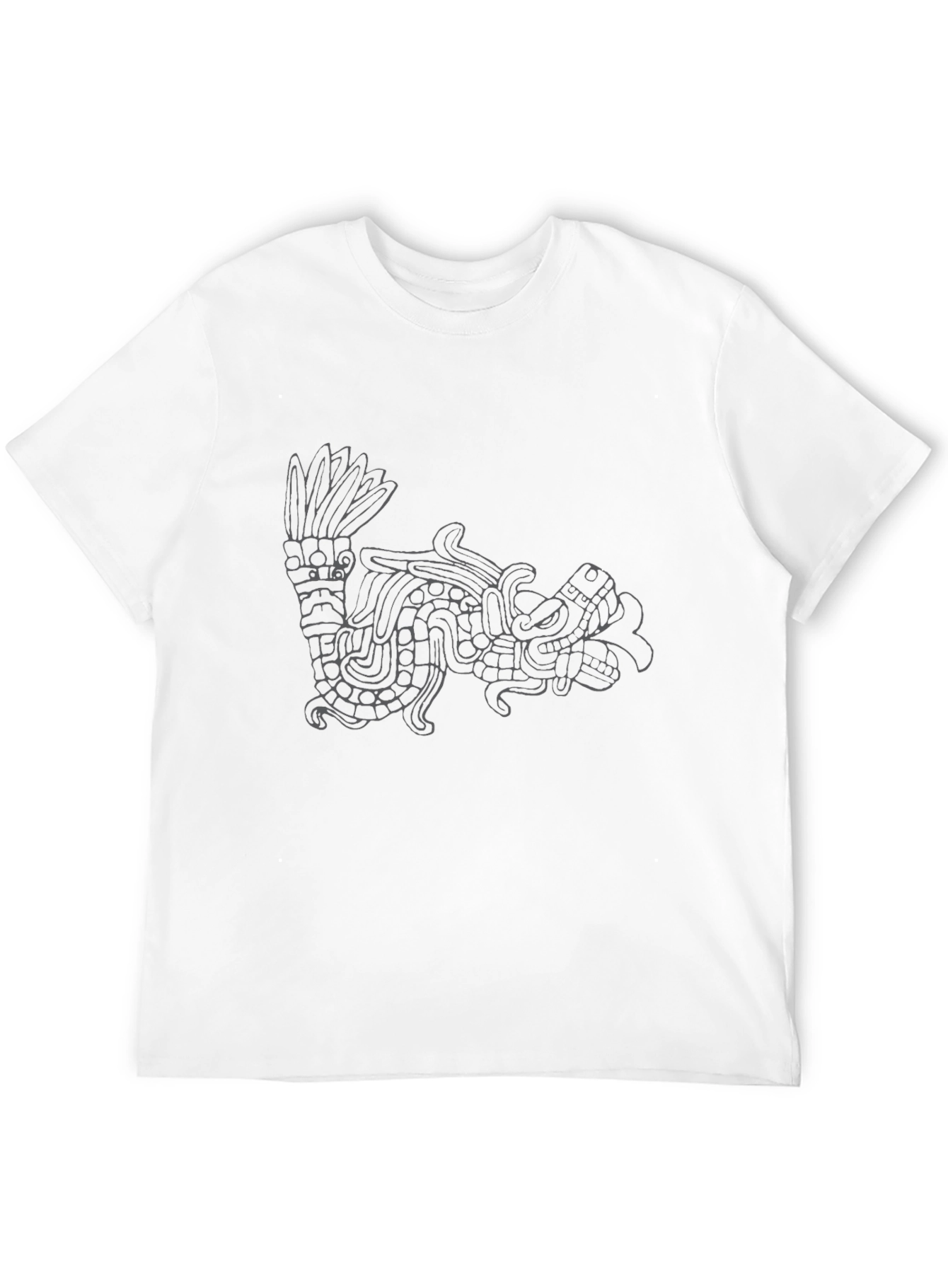 Aztec Serpent Graphic Print T-Shirt