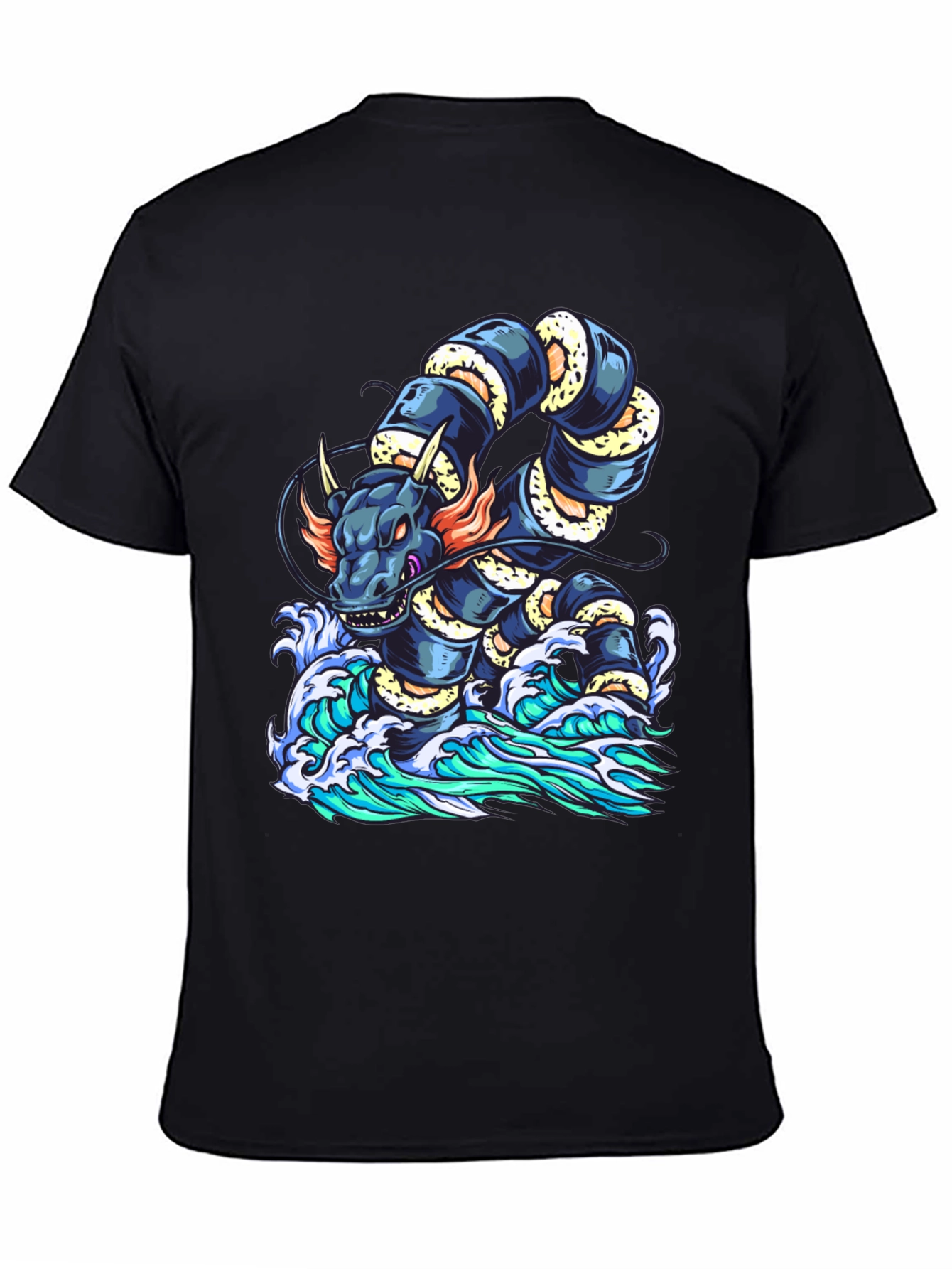 Dragon Serpent Wave Graphic Tee