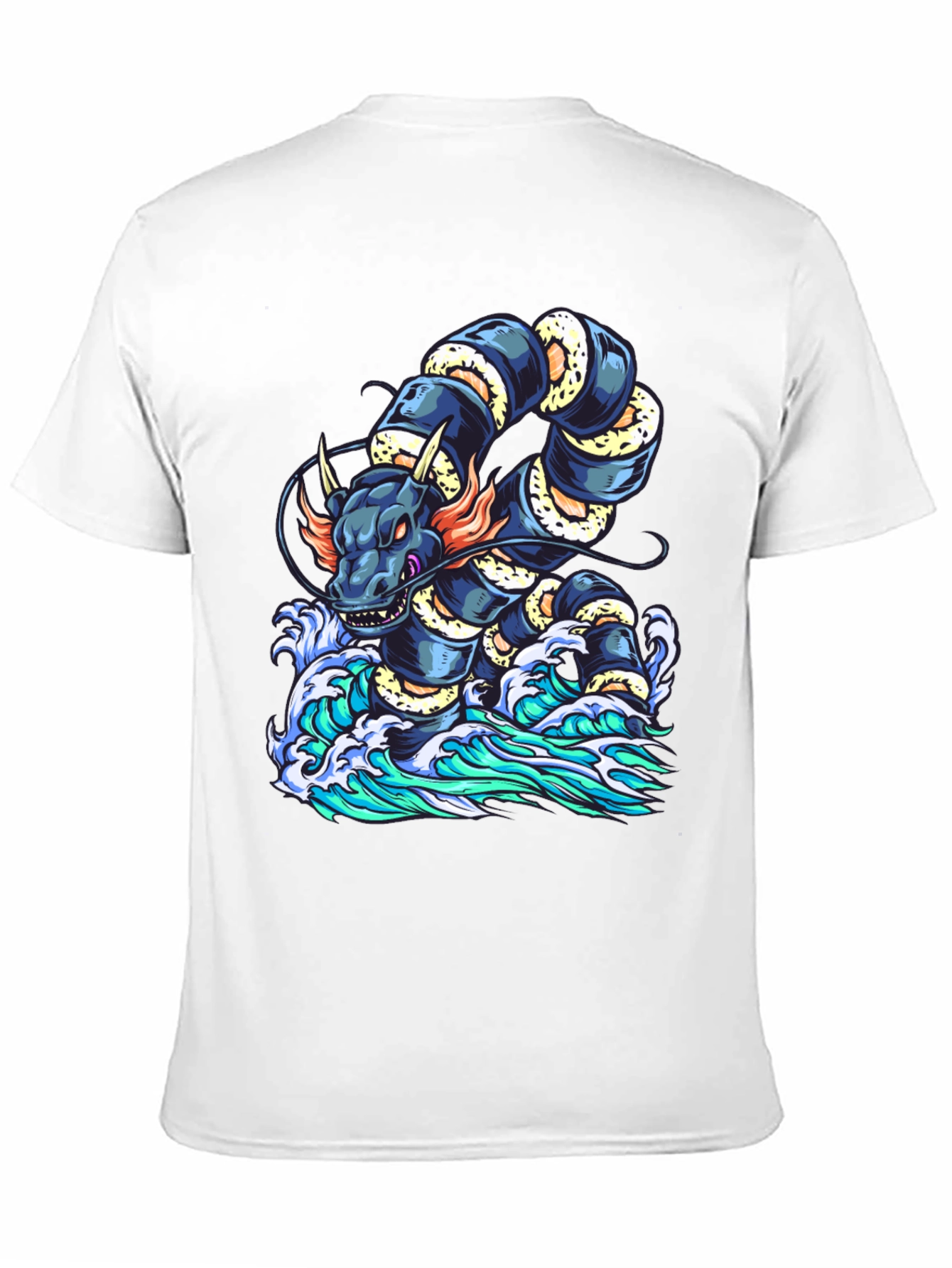 Dragon Serpent Wave Graphic Tee