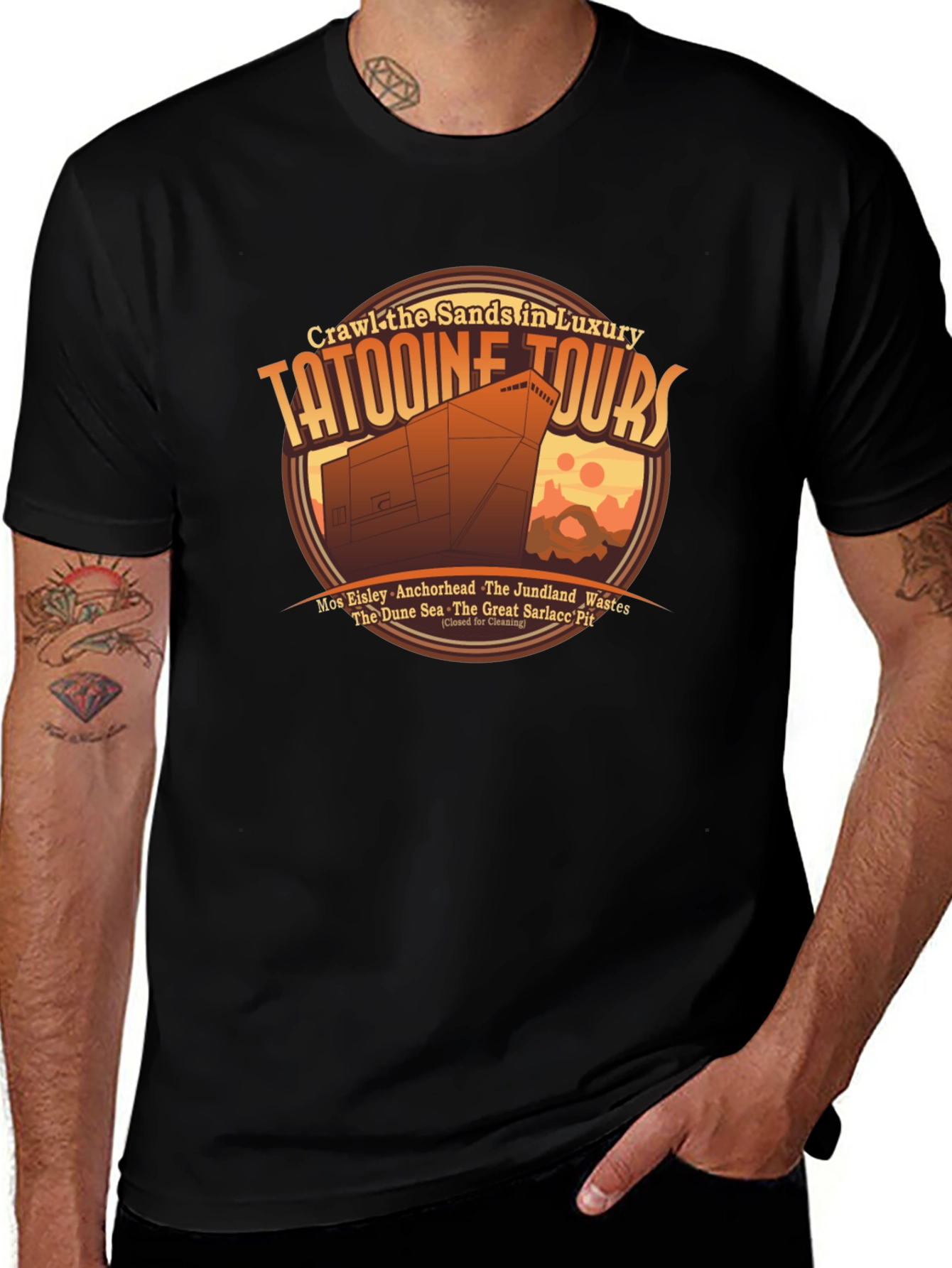 Tatooine Tours T-Shirt - Crawl the Sands in Luxury