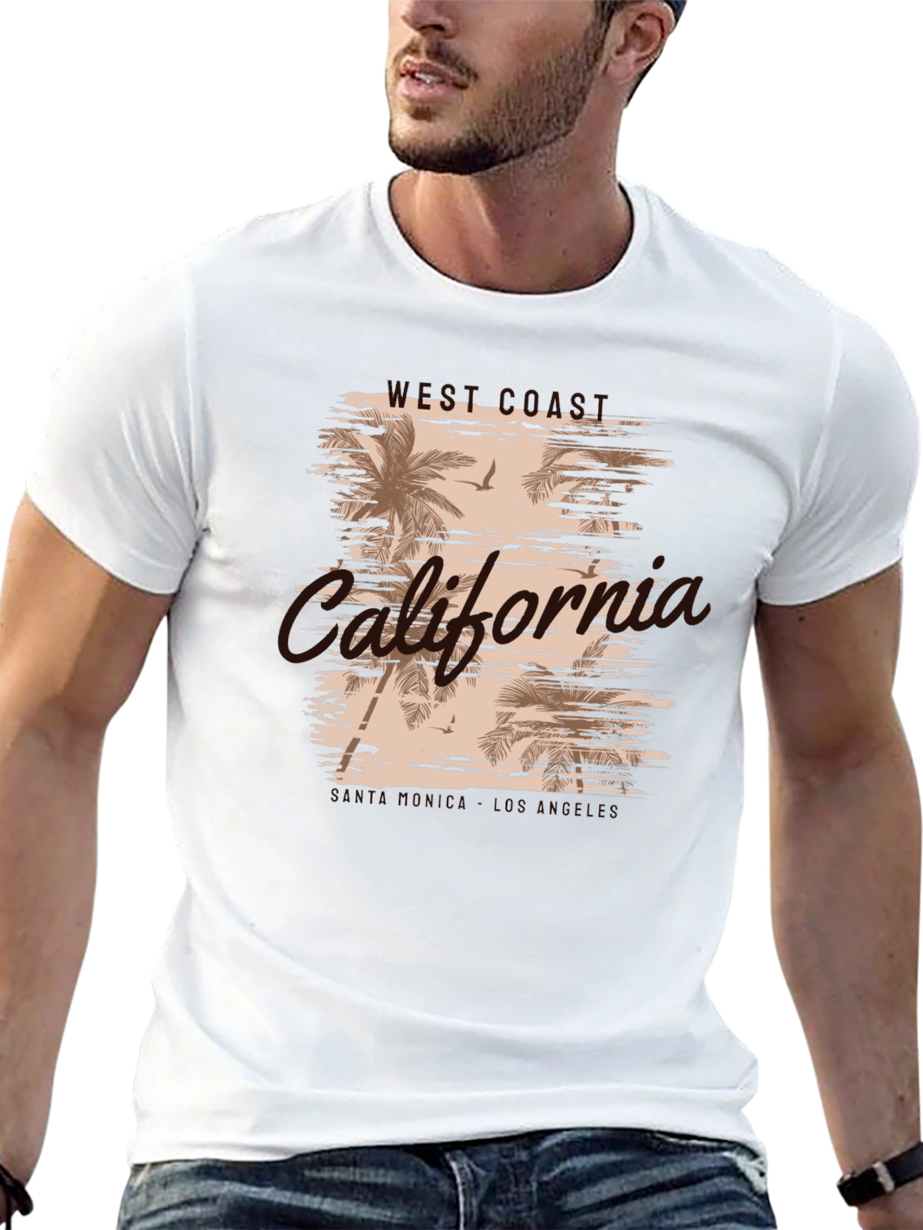 West Coast California Palm Tee