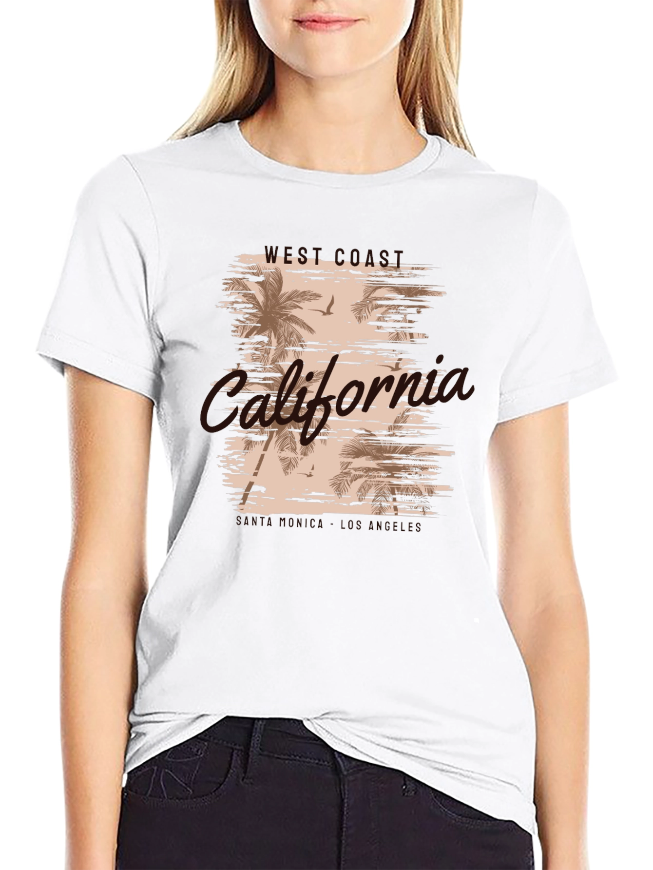 West Coast California Palm Tee
