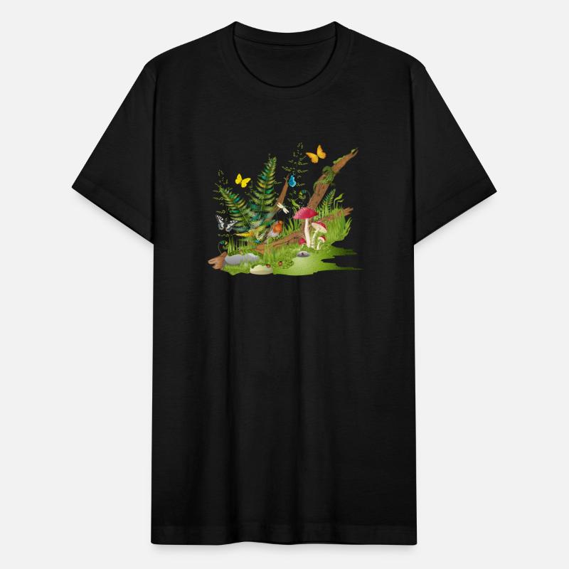 a piece of nature on the edge of the forest