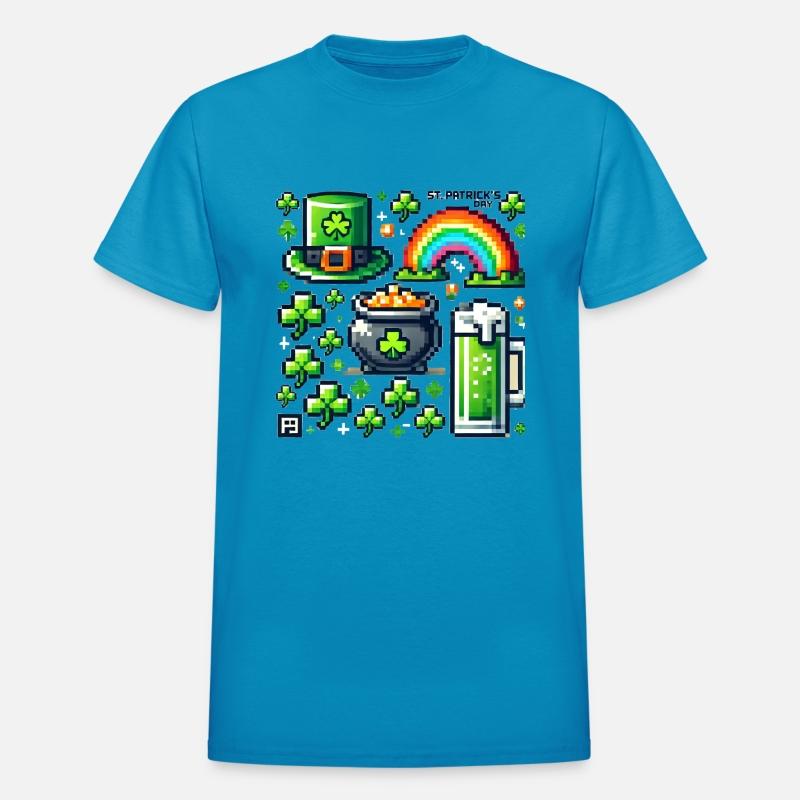 A St Patrick s Day pixel art style