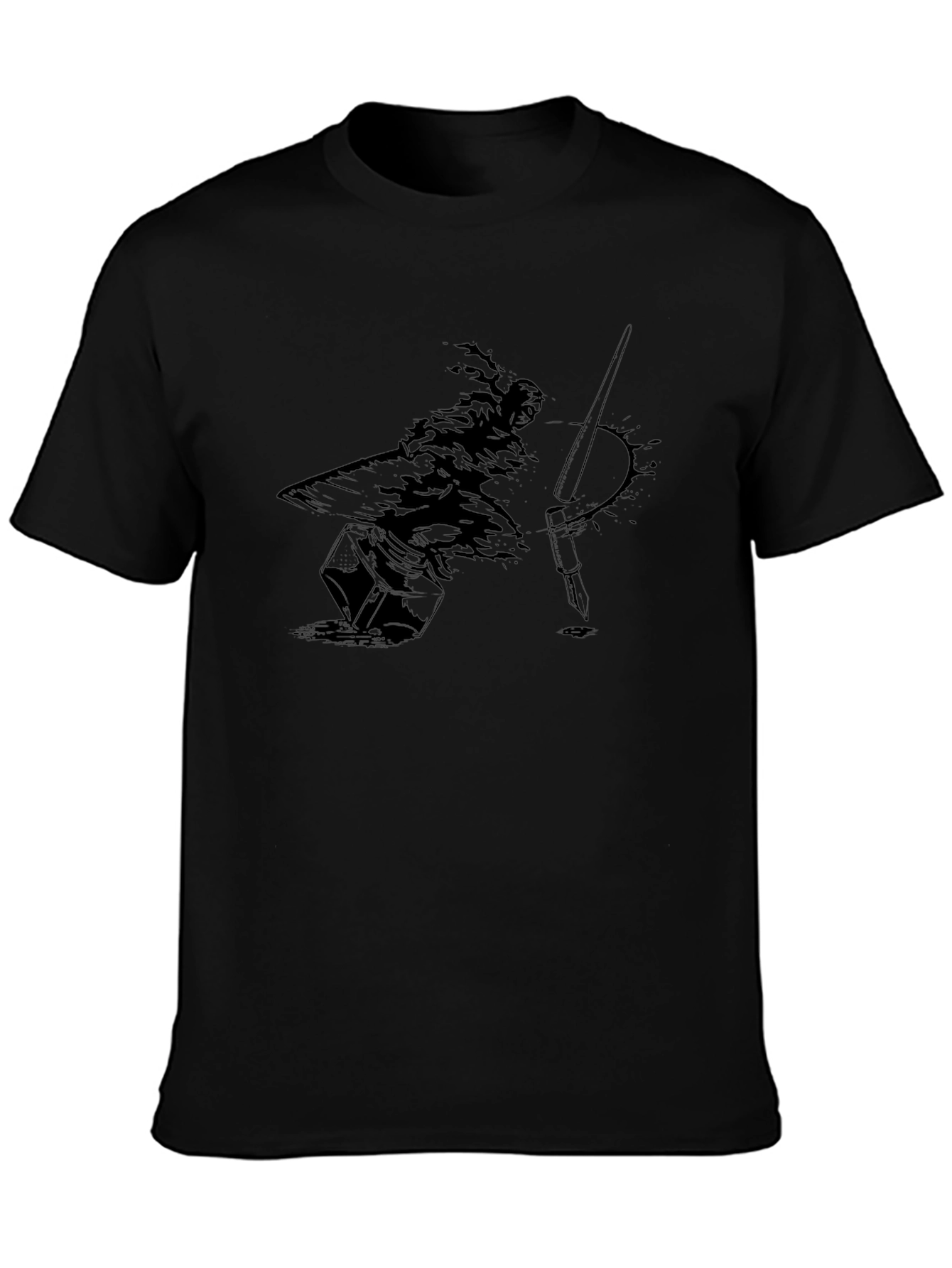 Ink Samurai Graphic Tee - Black