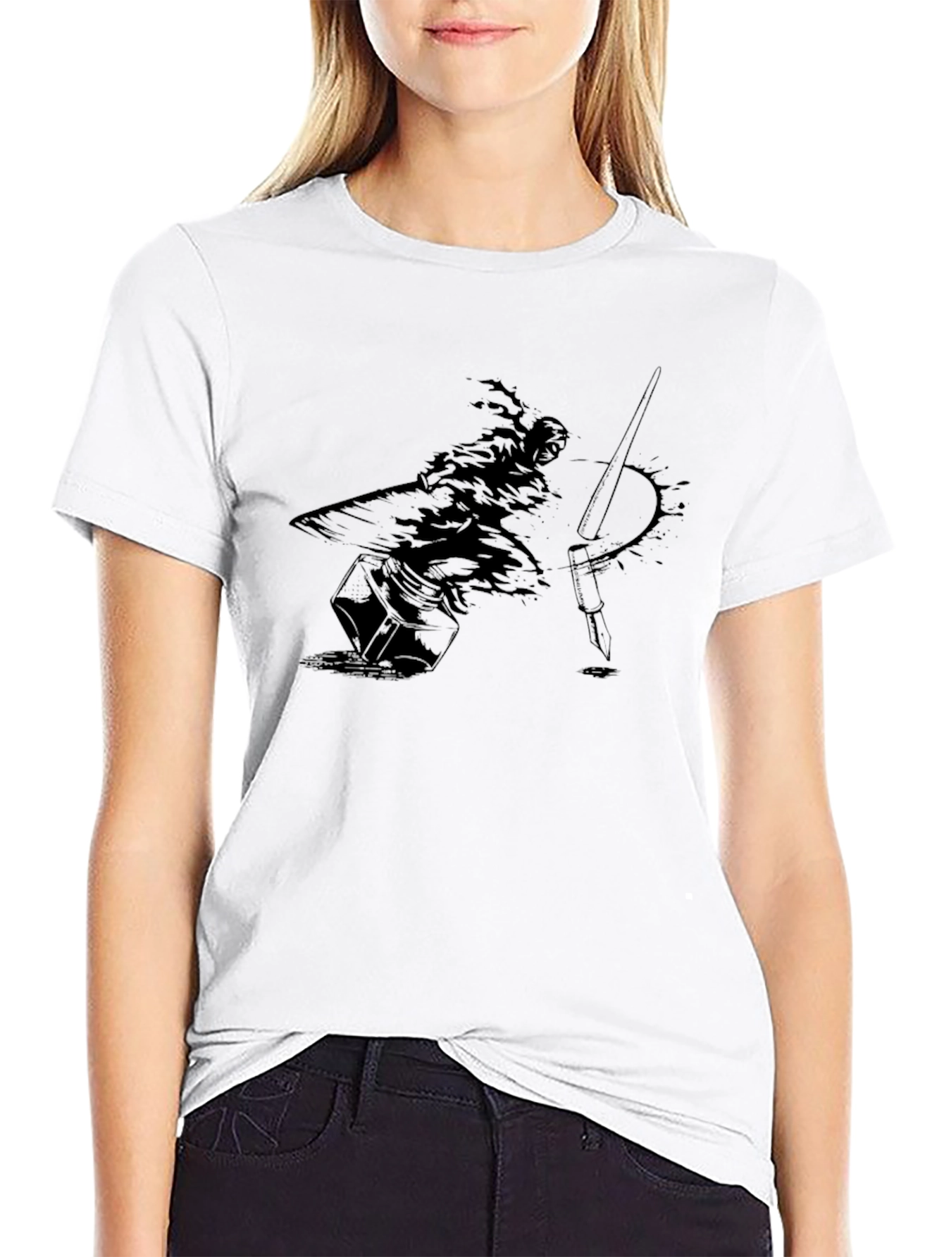 Ink Samurai Graphic Tee - Black