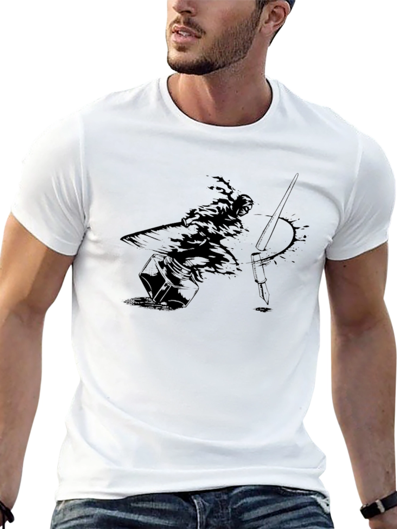 Ink Samurai Graphic Tee - Black