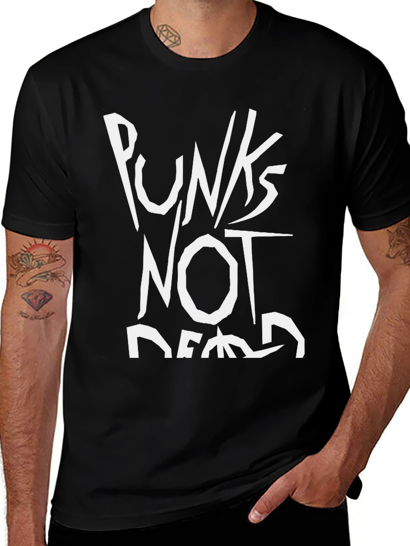 Punks Not Dead Black T-Shirt