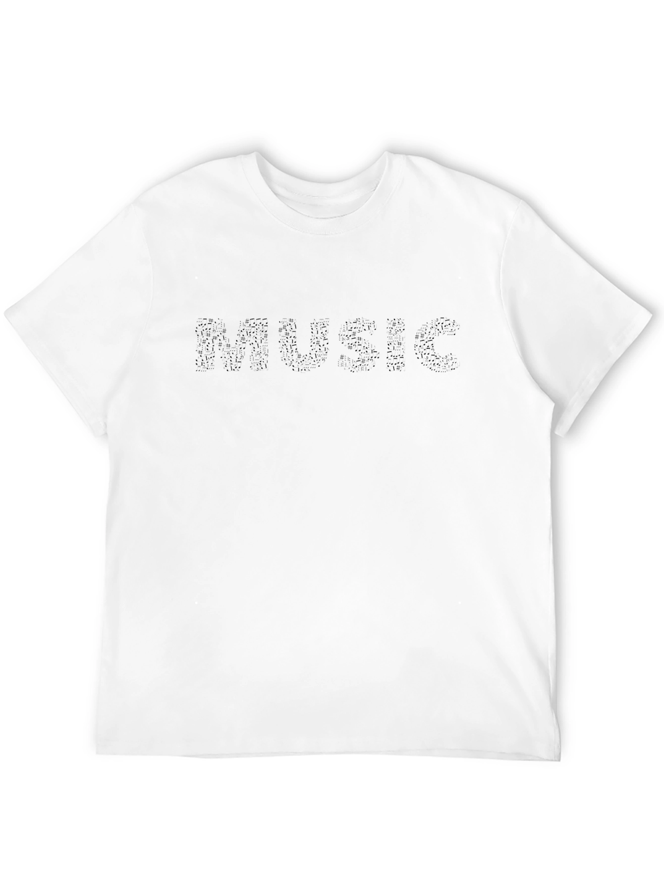 Music Graphic Black T-Shirt | Casual Mens Tee