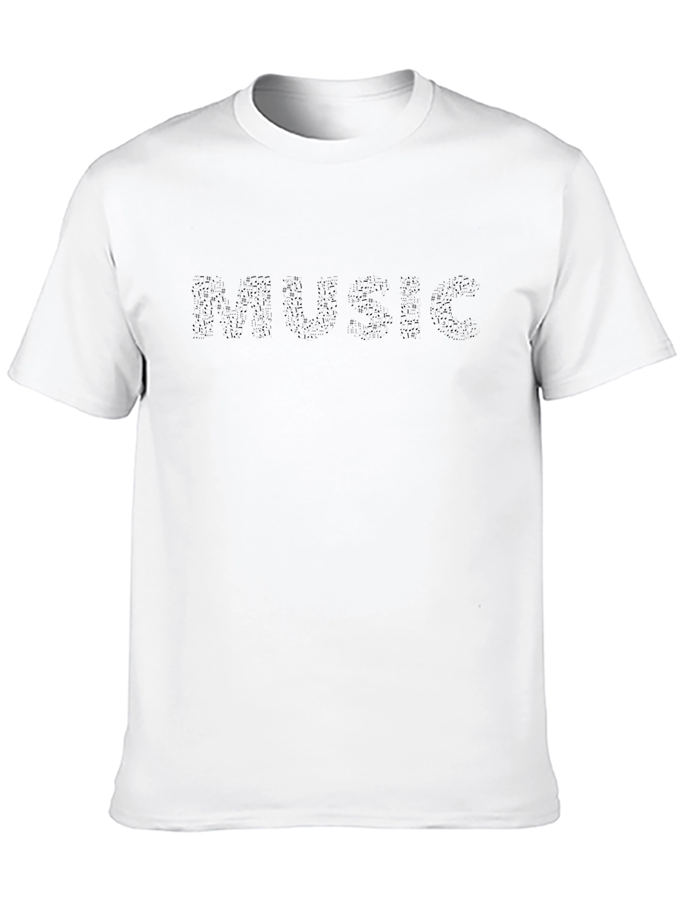 Music Graphic Black T-Shirt | Casual Mens Tee